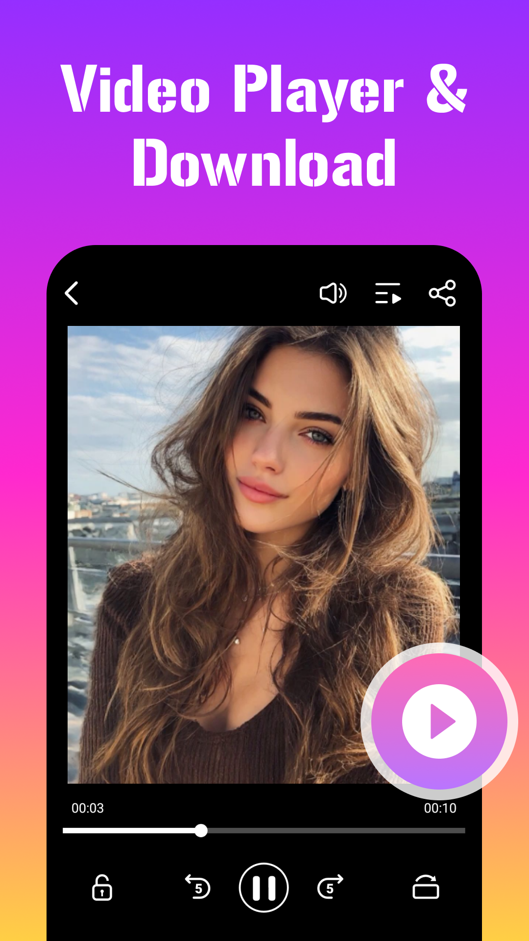اسکرین شات 1 برنامه Xtra Downloader - Video Player