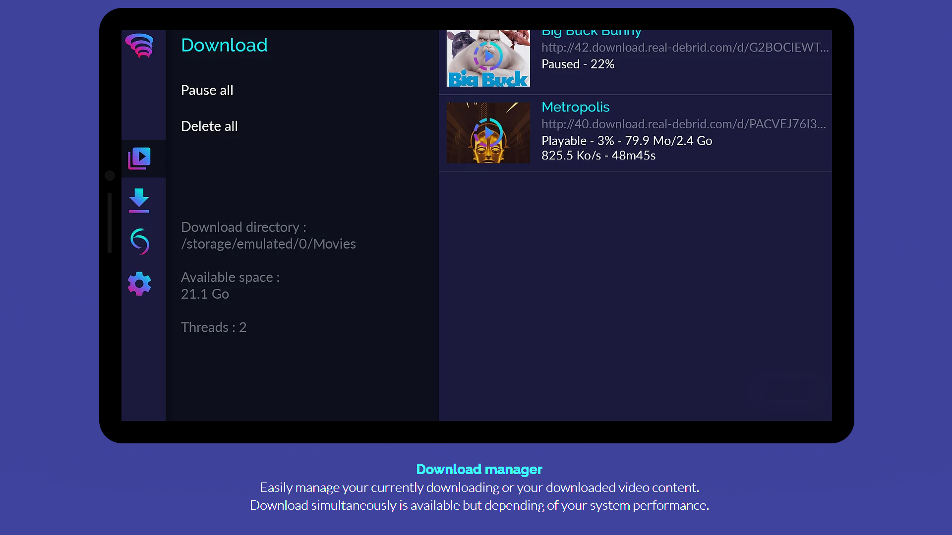 اسکرین شات 5 برنامه Torrentium TV - Stream torrent