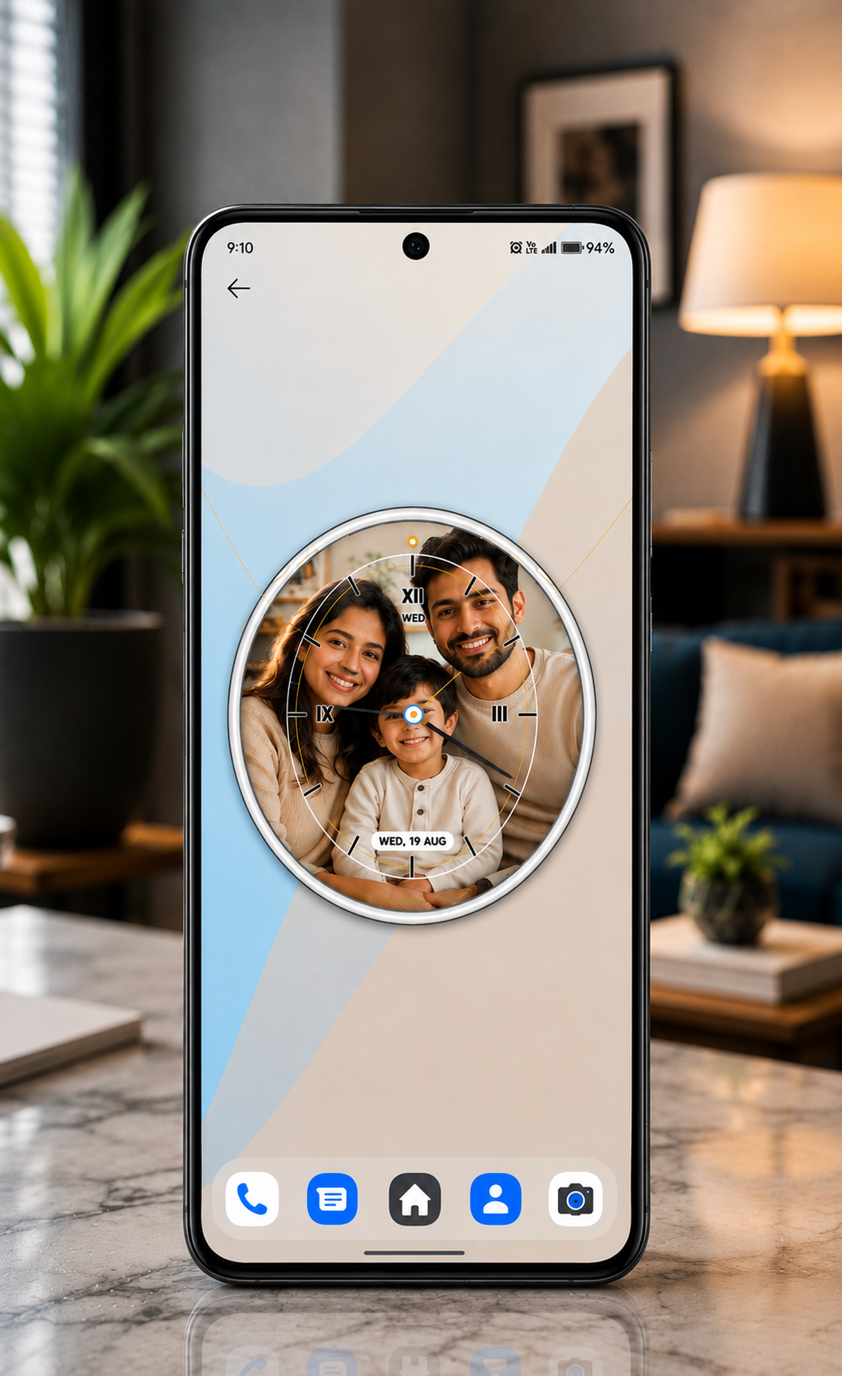اسکرین شات 1 برنامه Analog Clock Live Wallpaper