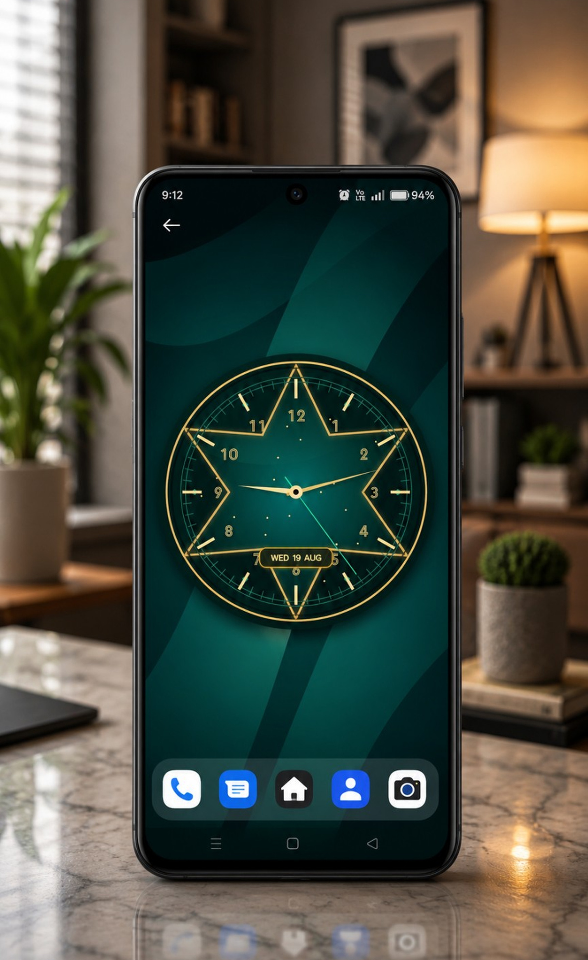 اسکرین شات 4 برنامه Analog Clock Live Wallpaper