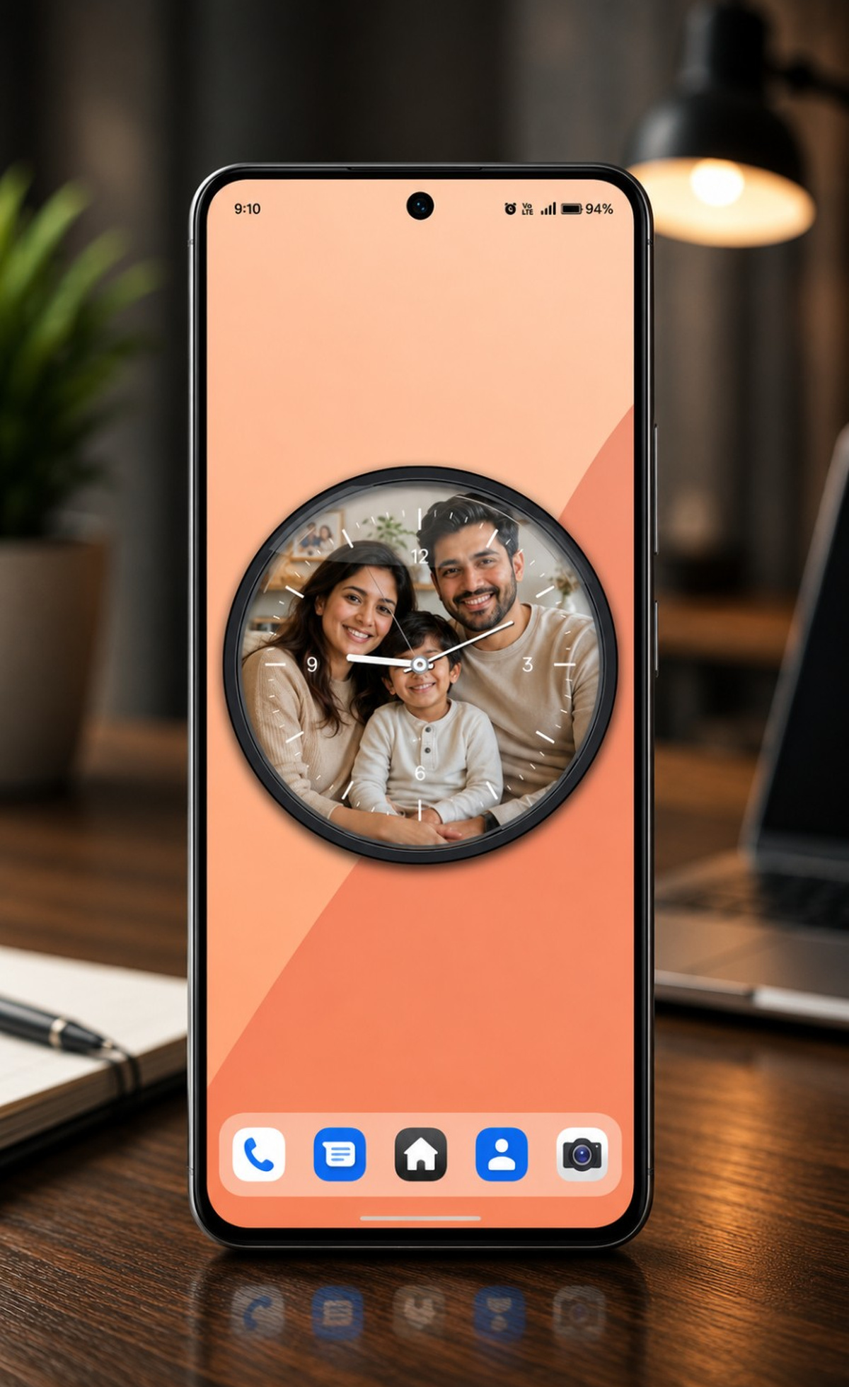 اسکرین شات 3 برنامه Analog Clock Live Wallpaper