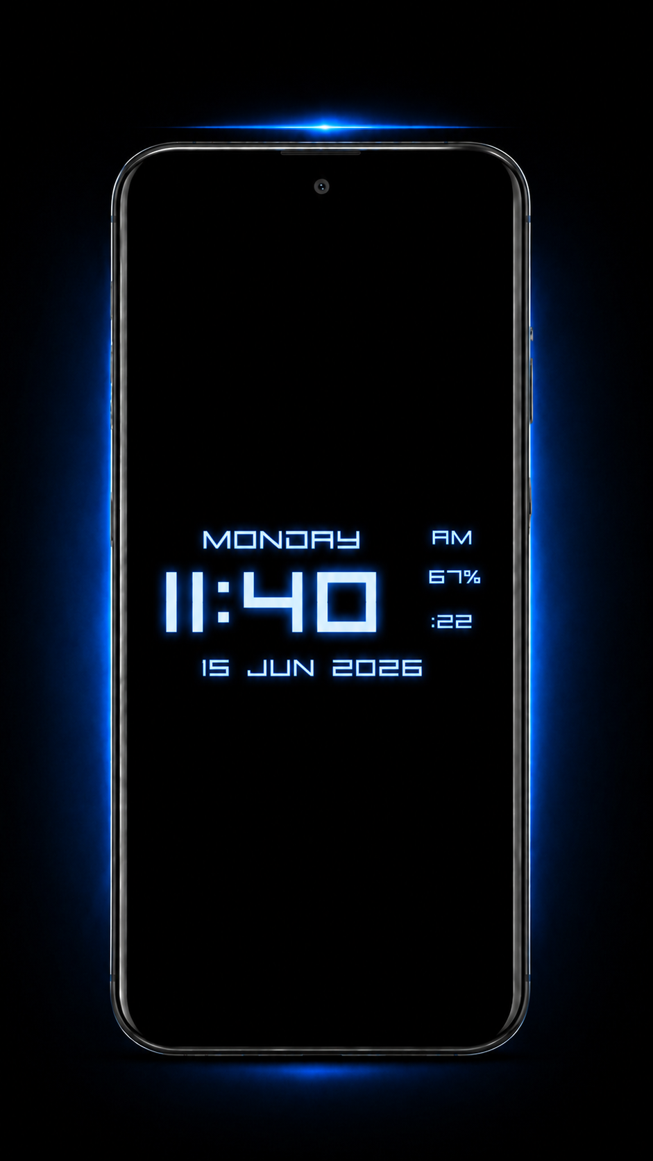 اسکرین شات 3 برنامه Clock Live Wallpaper