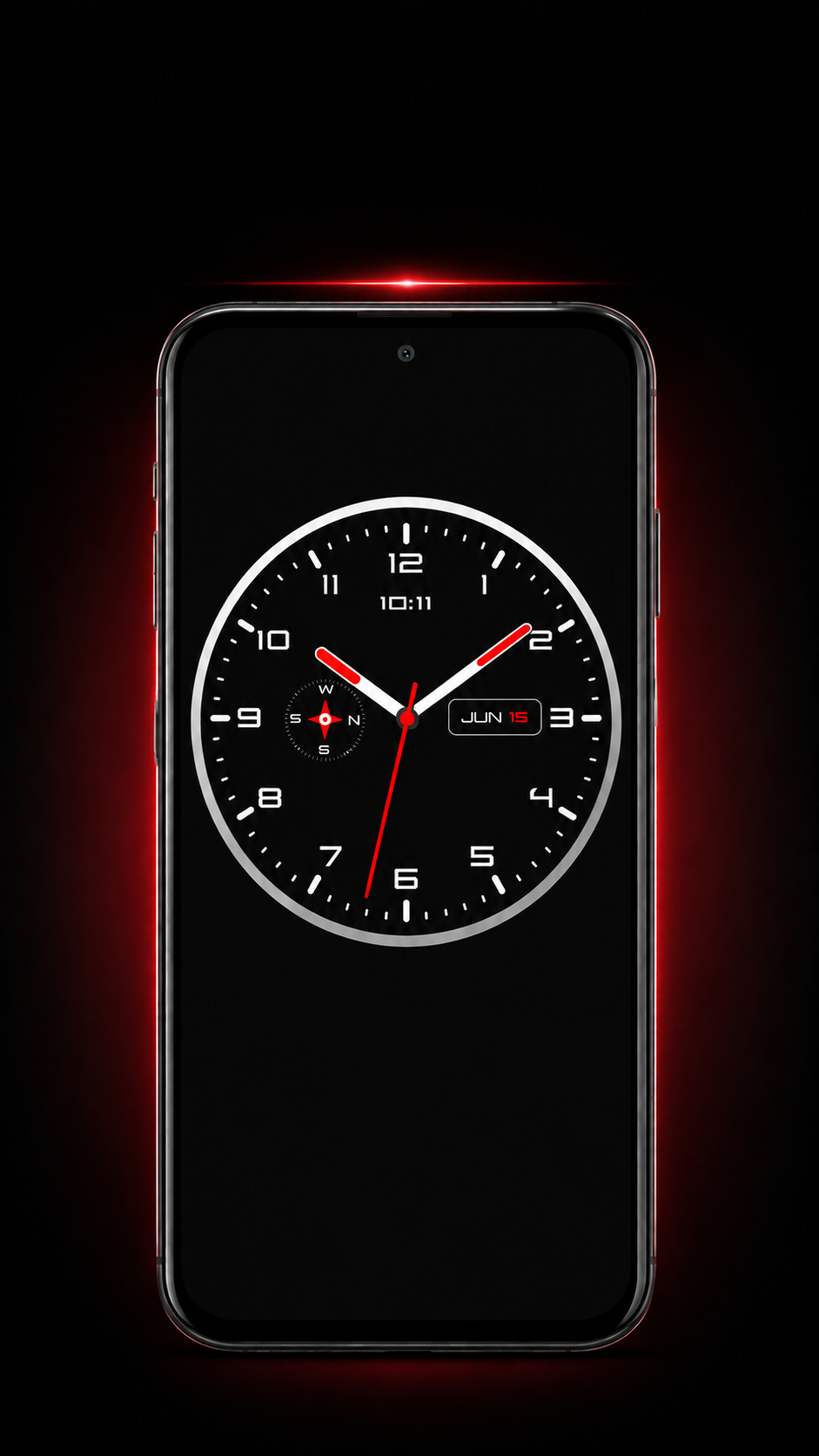 اسکرین شات 1 برنامه Clock Live Wallpaper