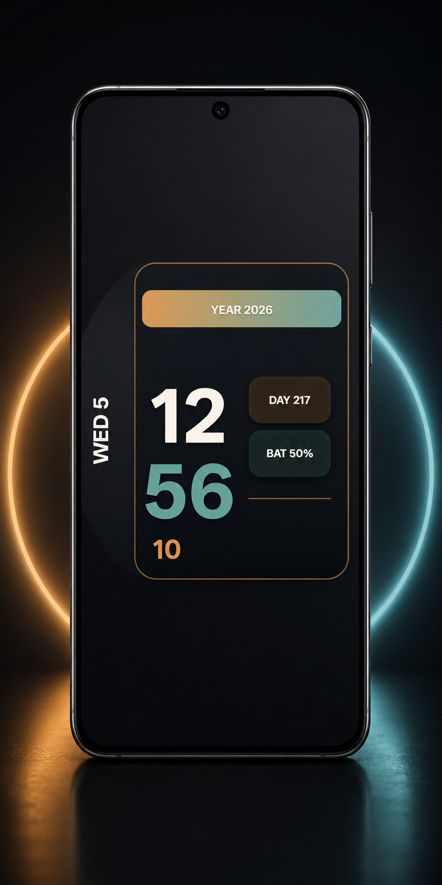 اسکرین شات 6 برنامه Digital Clock Live Wallpaper
