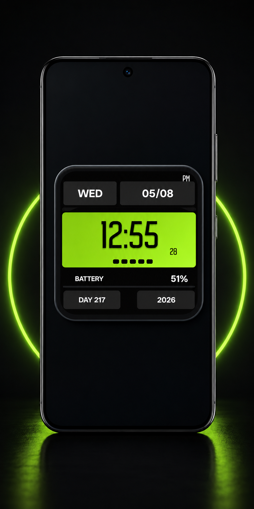 اسکرین شات 4 برنامه Digital Clock Live Wallpaper