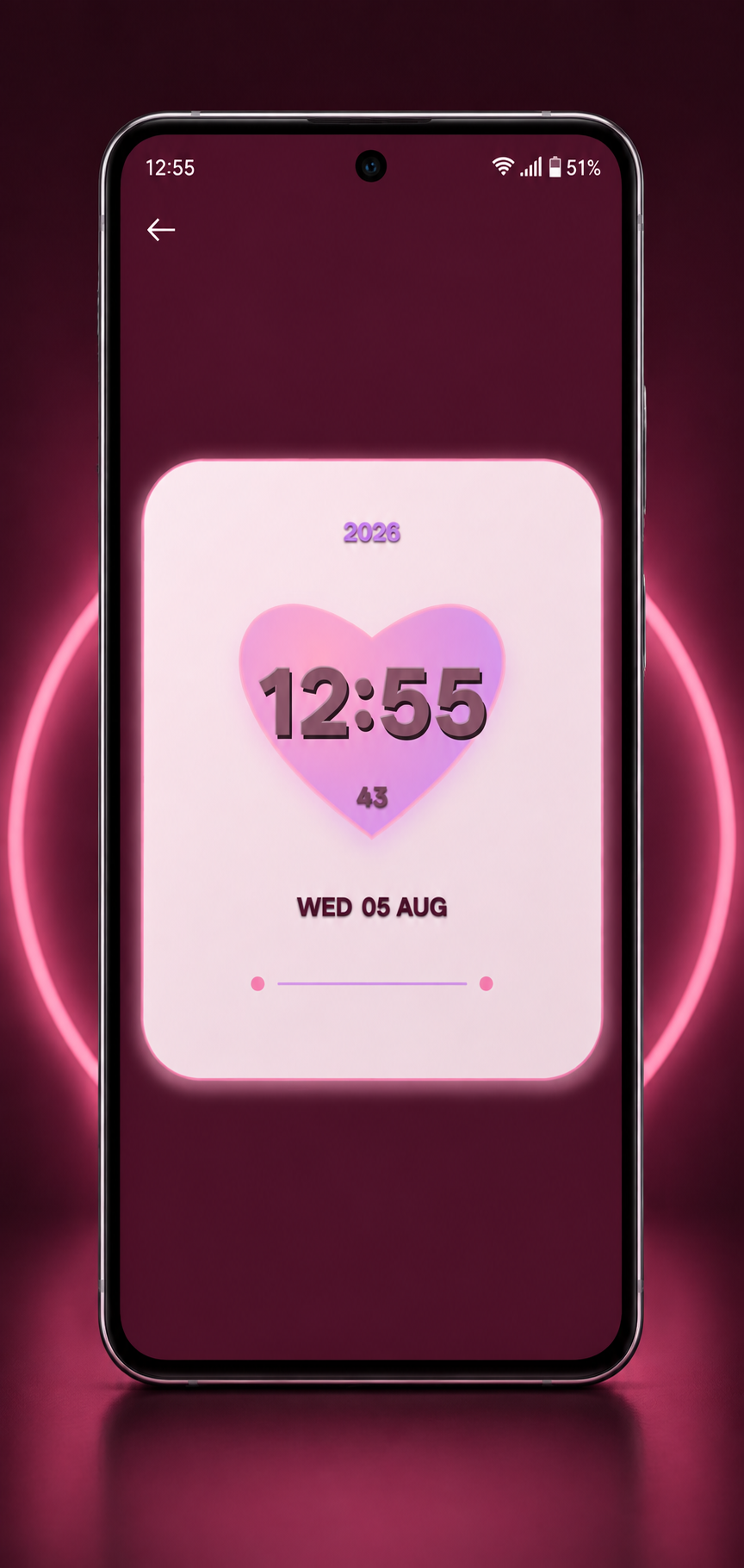 اسکرین شات 2 برنامه Digital Clock Live Wallpaper