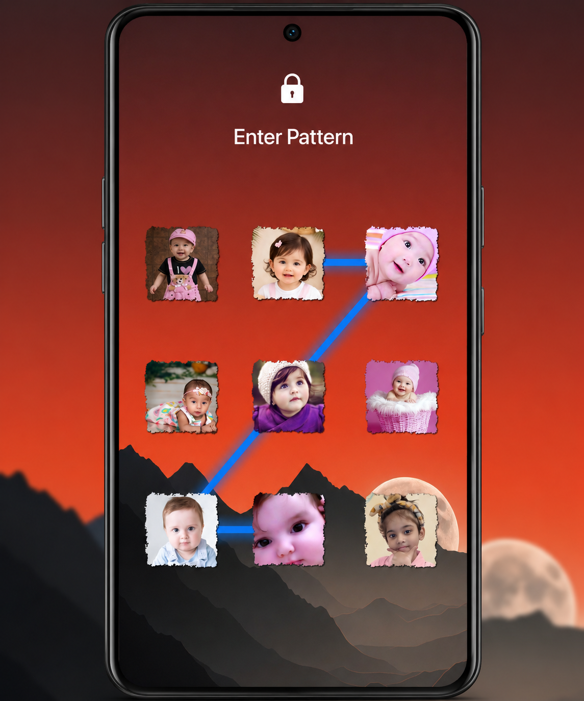 اسکرین شات 5 برنامه Photo Pattern Lock Screen