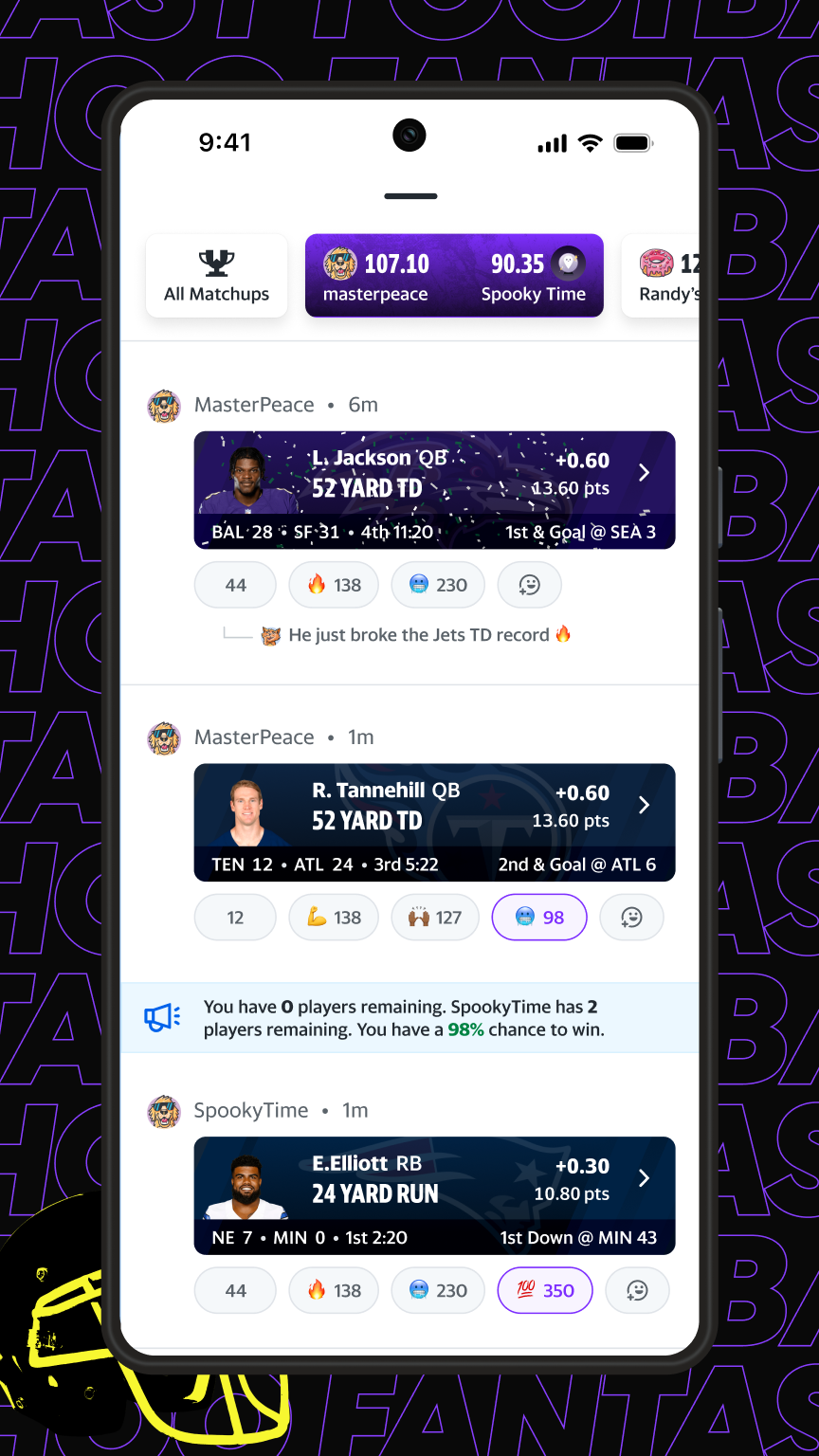 اسکرین شات 6 برنامه Yahoo Fantasy Sports