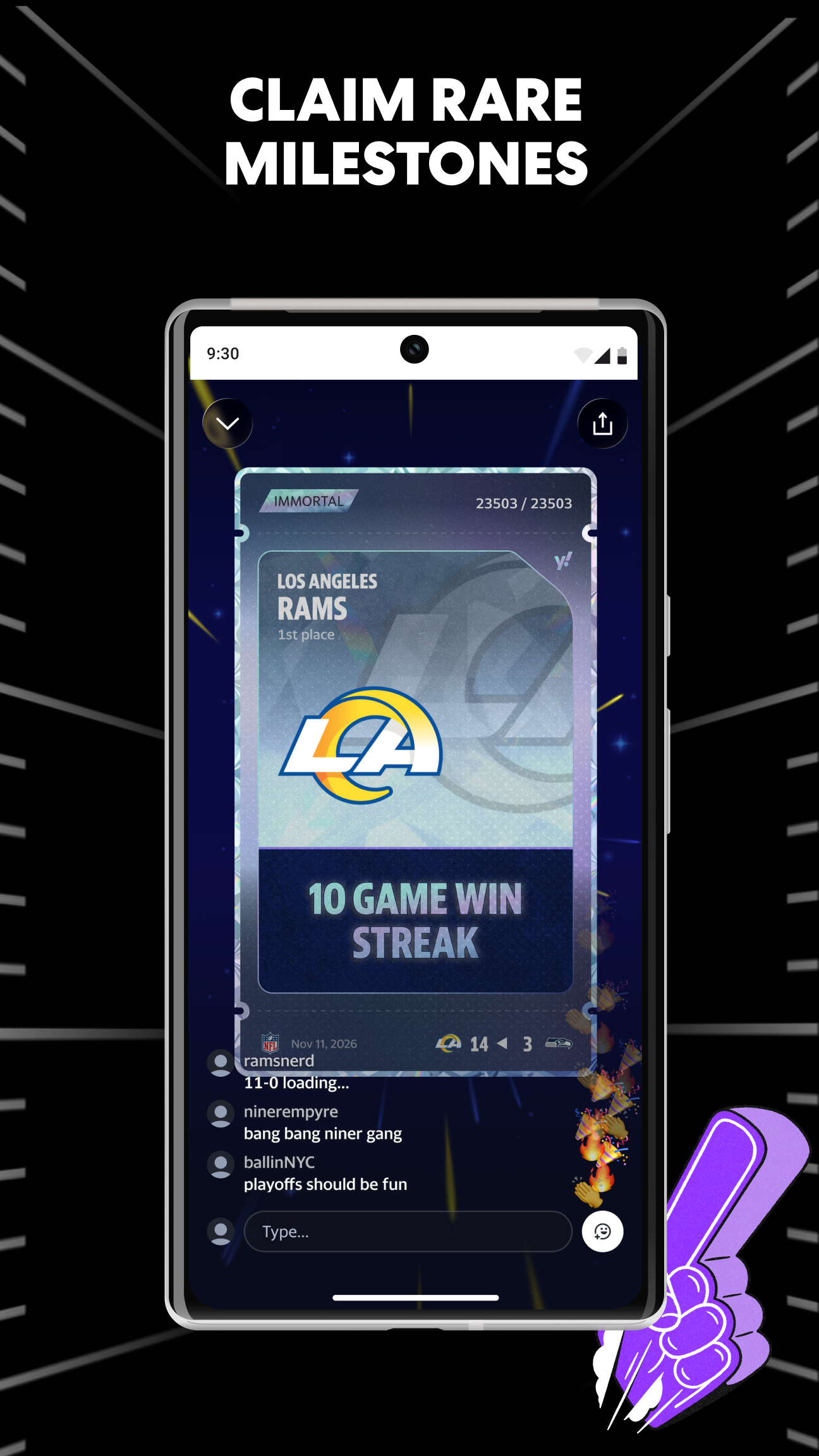 اسکرین شات 8 برنامه Yahoo Fantasy Sports: NFL, MLB