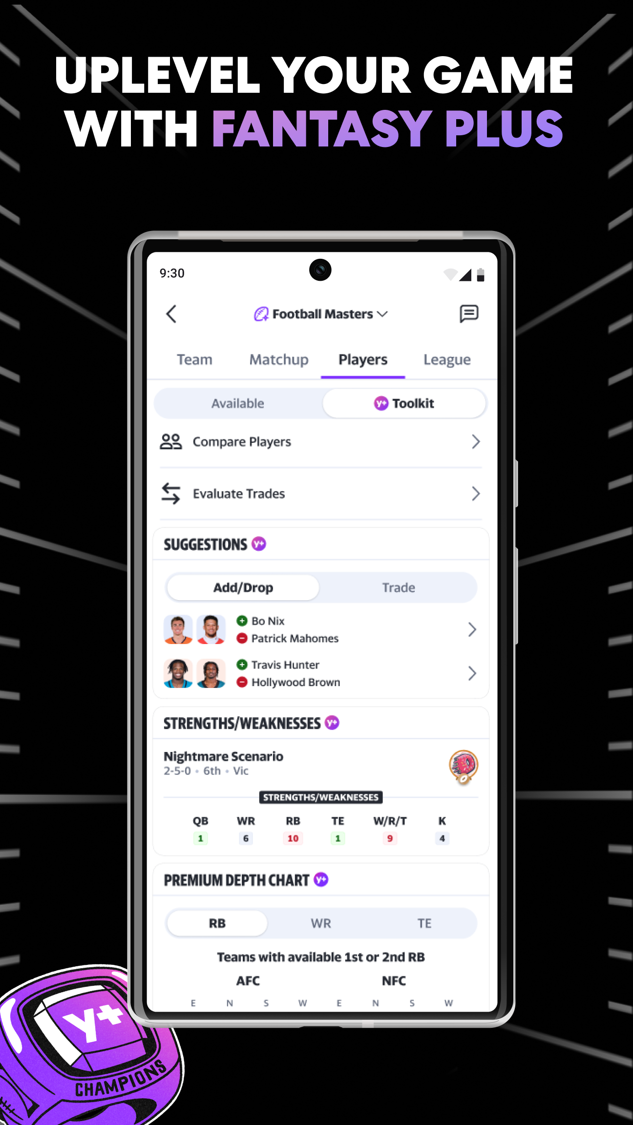 اسکرین شات 5 برنامه Yahoo Fantasy Sports: NFL, MLB