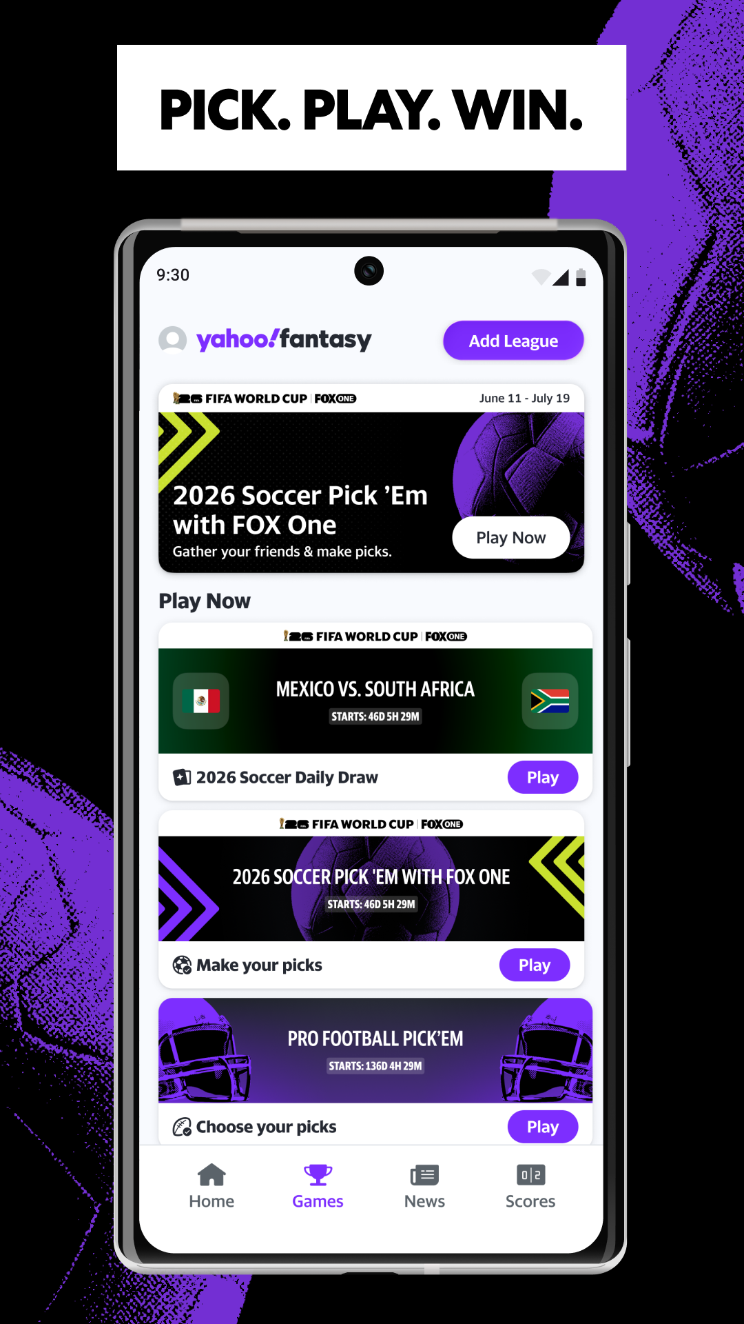 اسکرین شات 1 برنامه Yahoo Fantasy Sports: NBA, MLB
