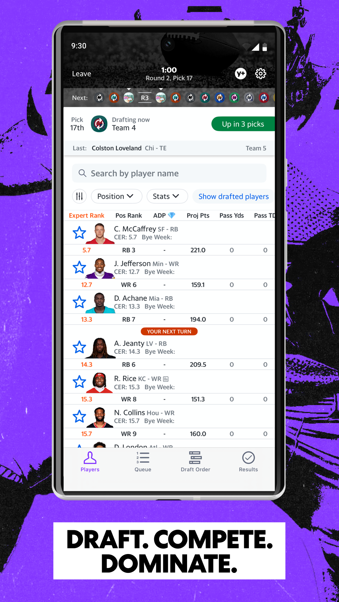 اسکرین شات 3 برنامه Yahoo Fantasy Sports: NBA, MLB