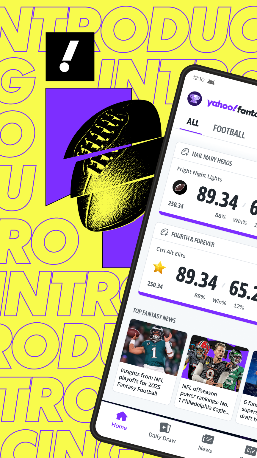 اسکرین شات 1 برنامه Yahoo Fantasy Sports