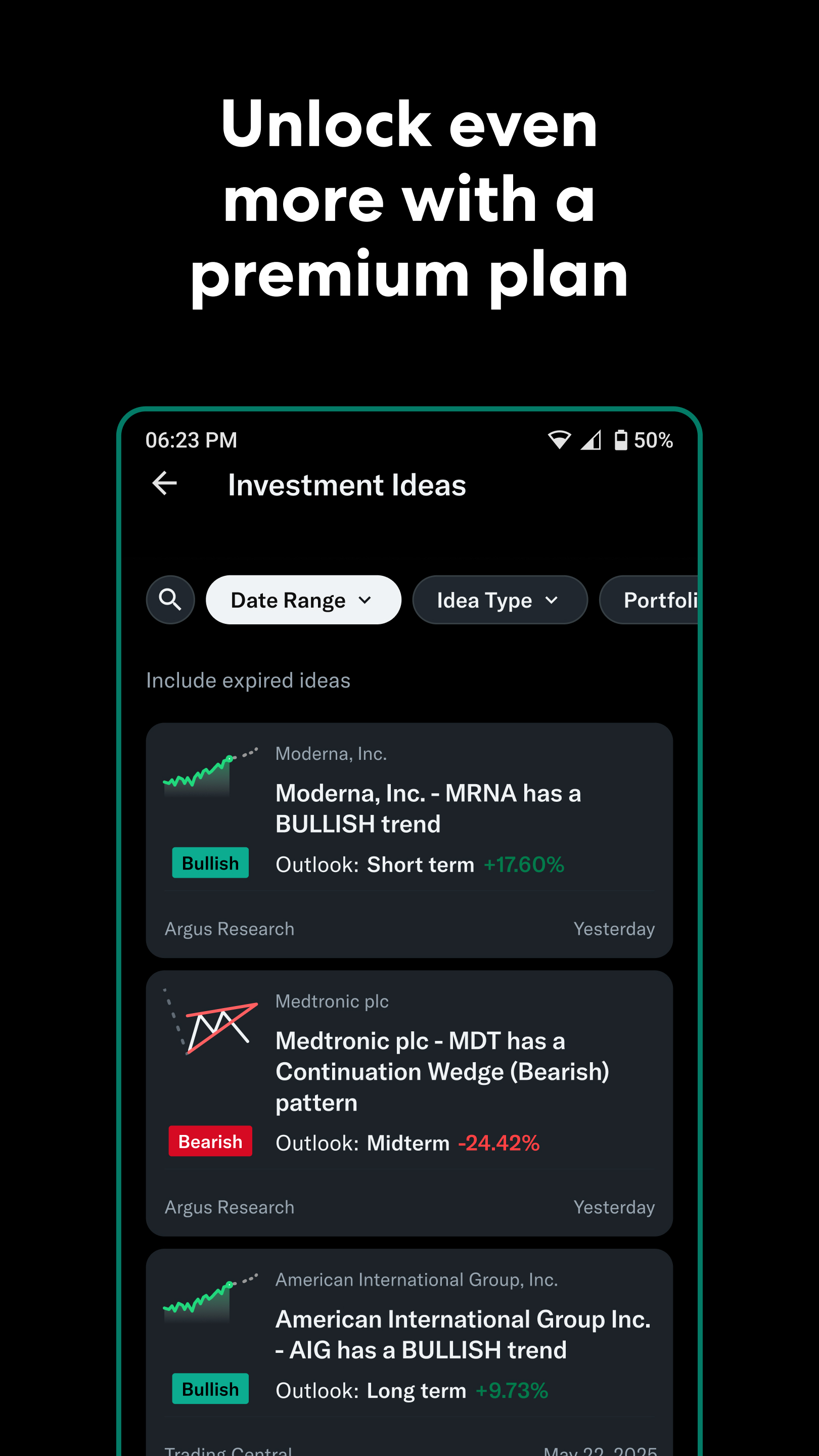 اسکرین شات 5 برنامه Yahoo Finance: Stocks & News