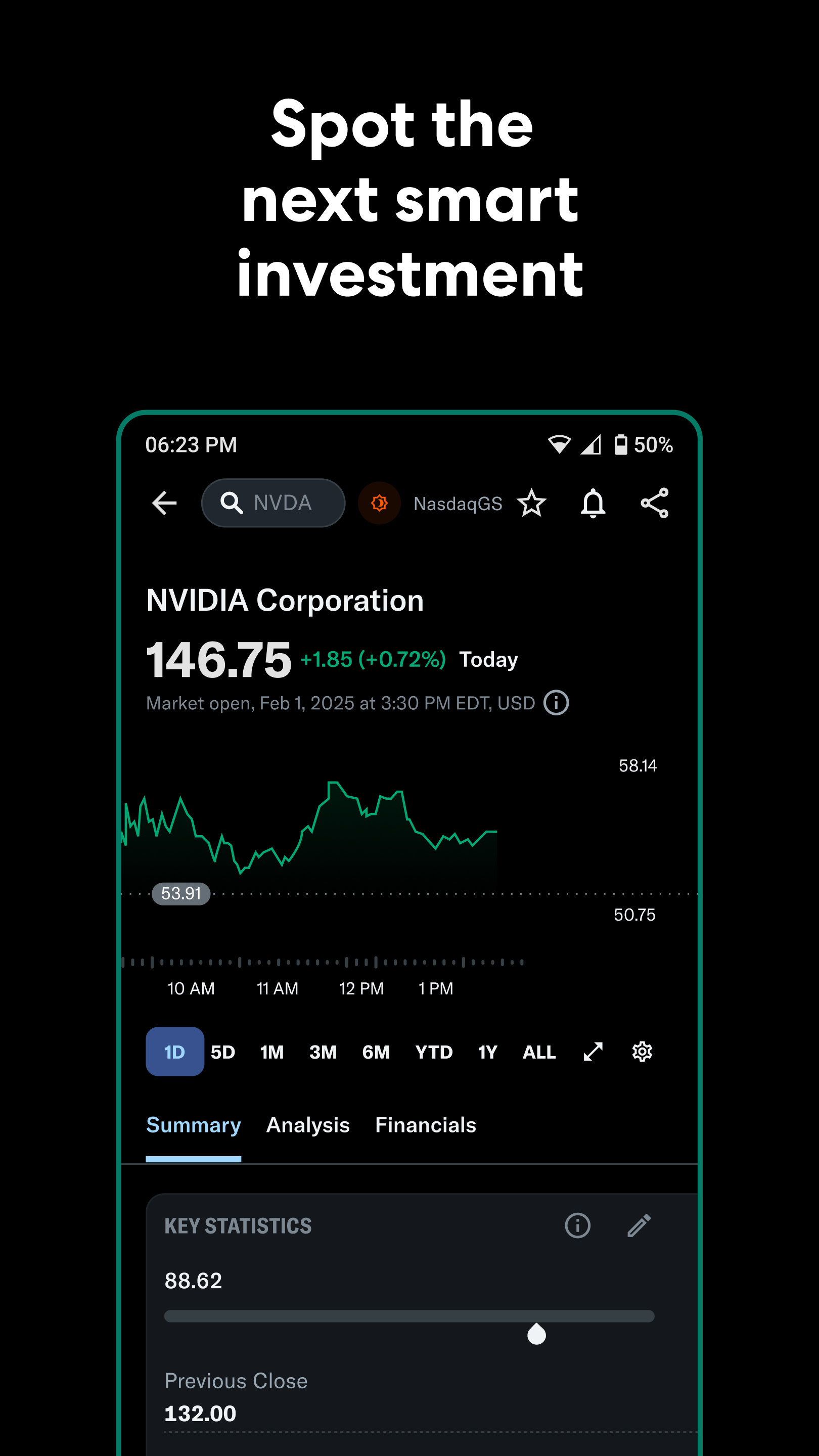 اسکرین شات 2 برنامه Yahoo Finance: Stocks & News
