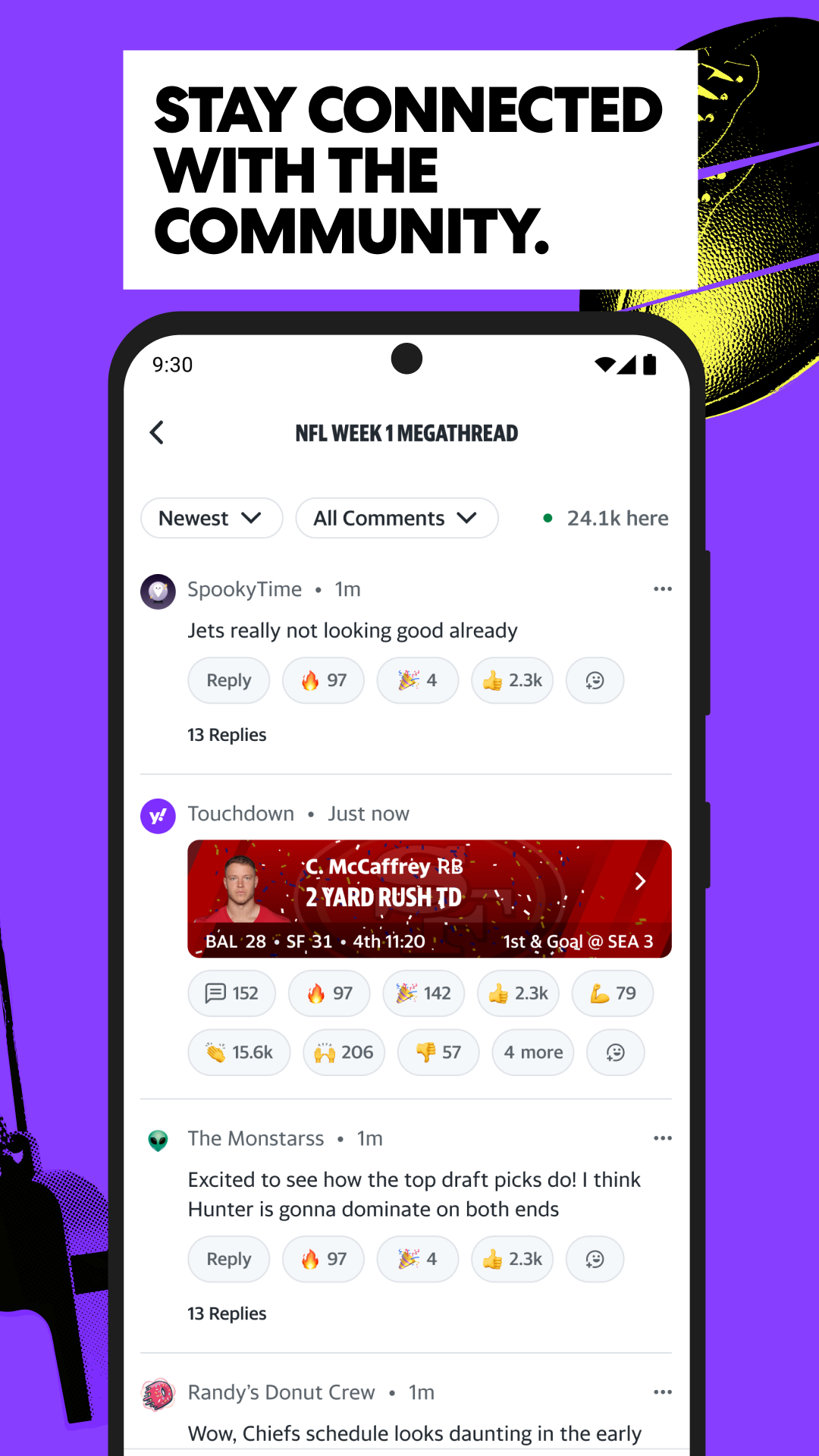 اسکرین شات 3 برنامه Yahoo Sports: Scores and News