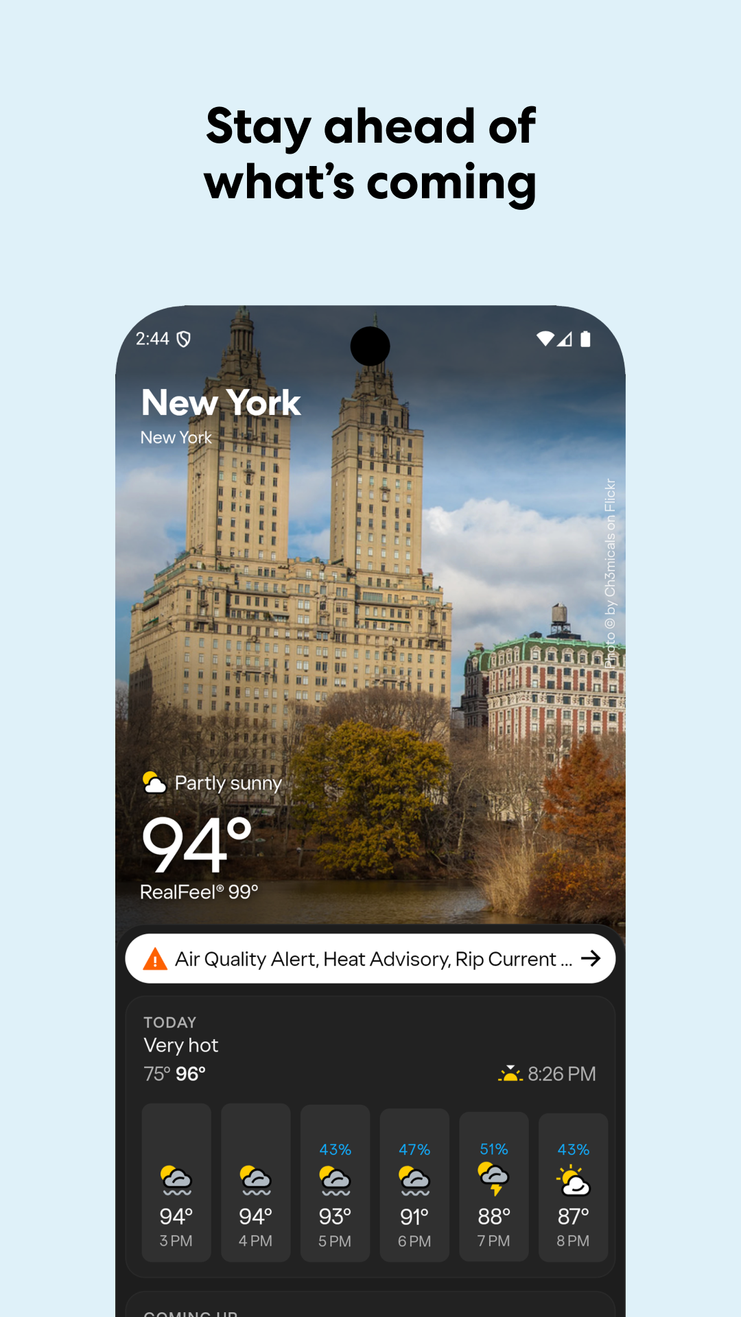 اسکرین شات 4 برنامه Yahoo Weather: Forecast & Maps