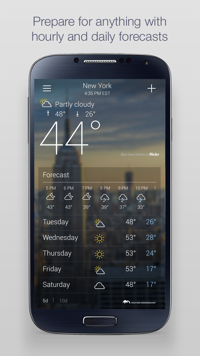 اسکرین شات 2 برنامه Yahoo Weather