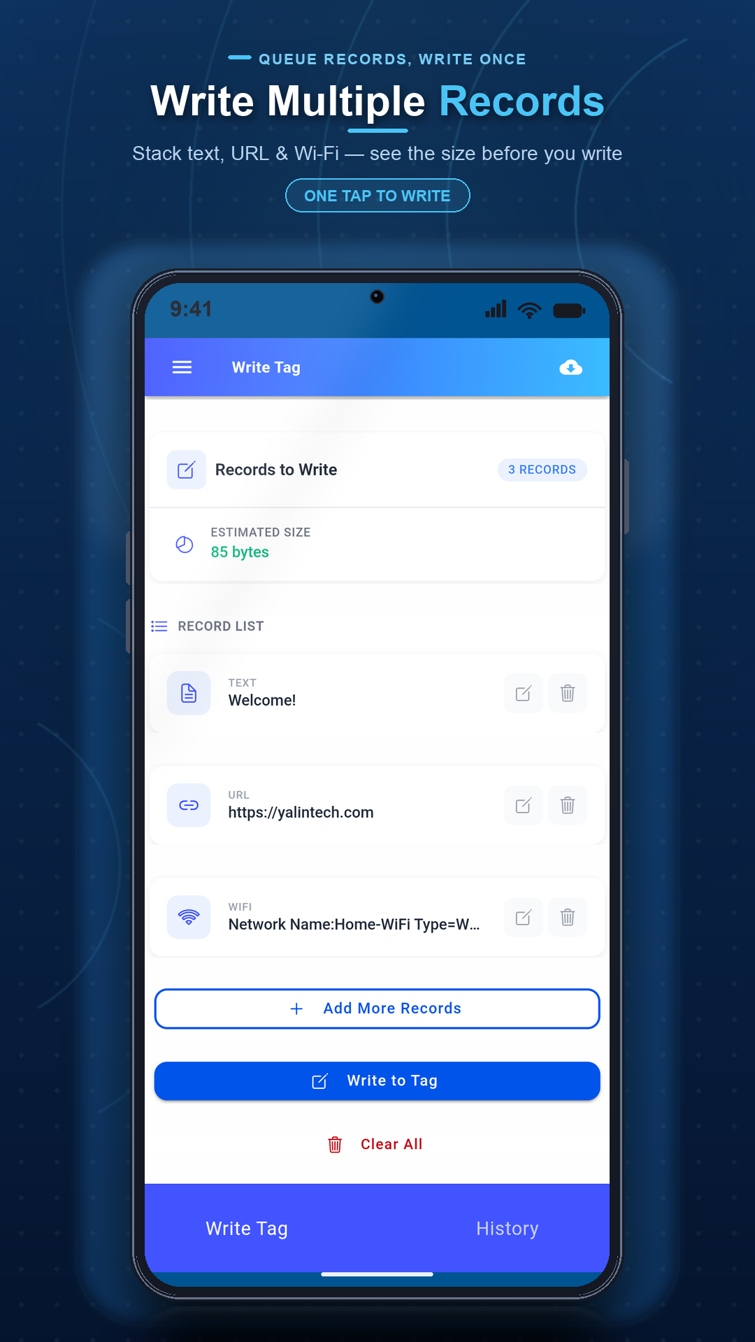 اسکرین شات 6 برنامه NFC Reader & Writer: Tag Scan