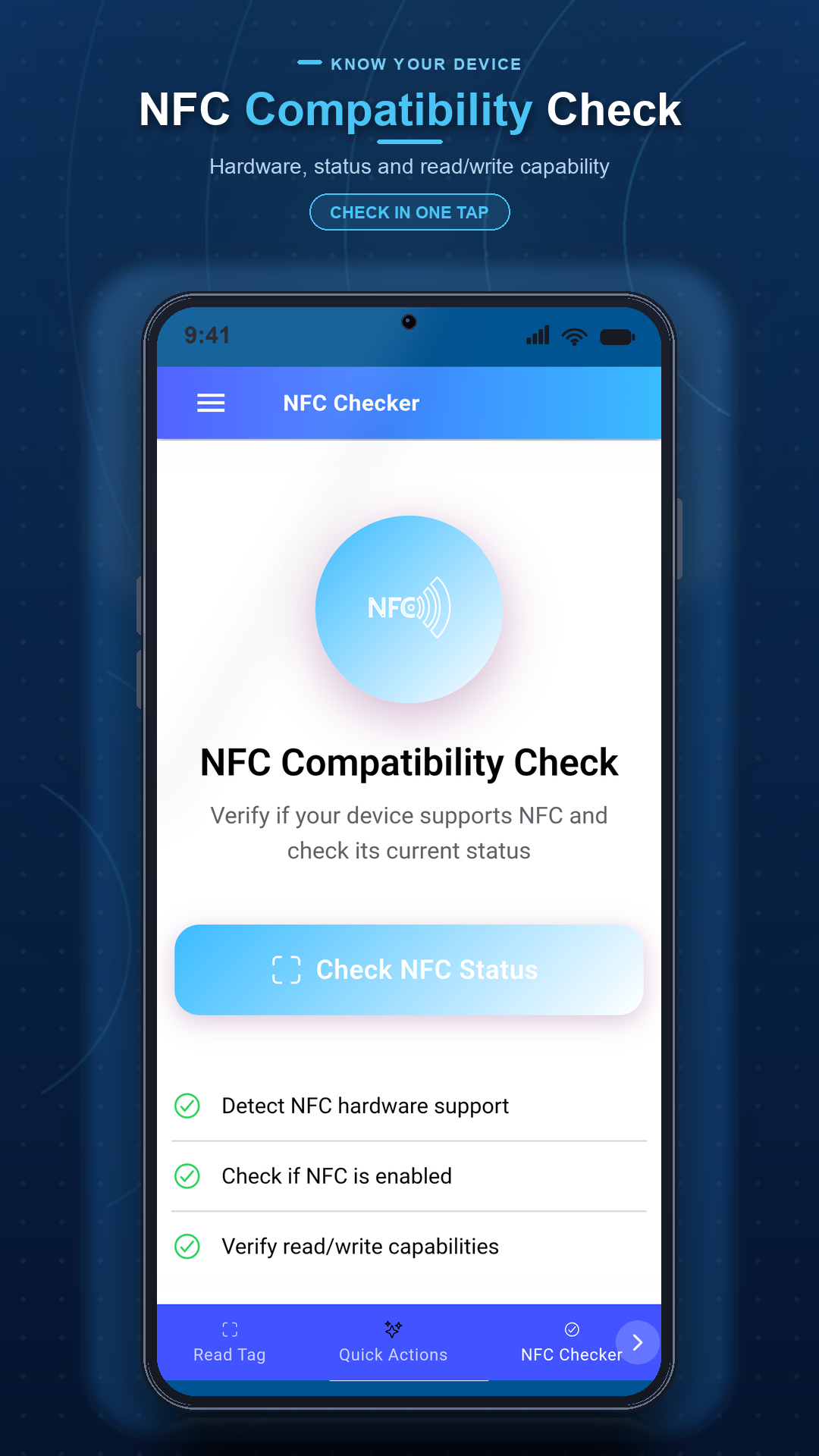 اسکرین شات 5 برنامه NFC Reader & Writer: Tag Scan