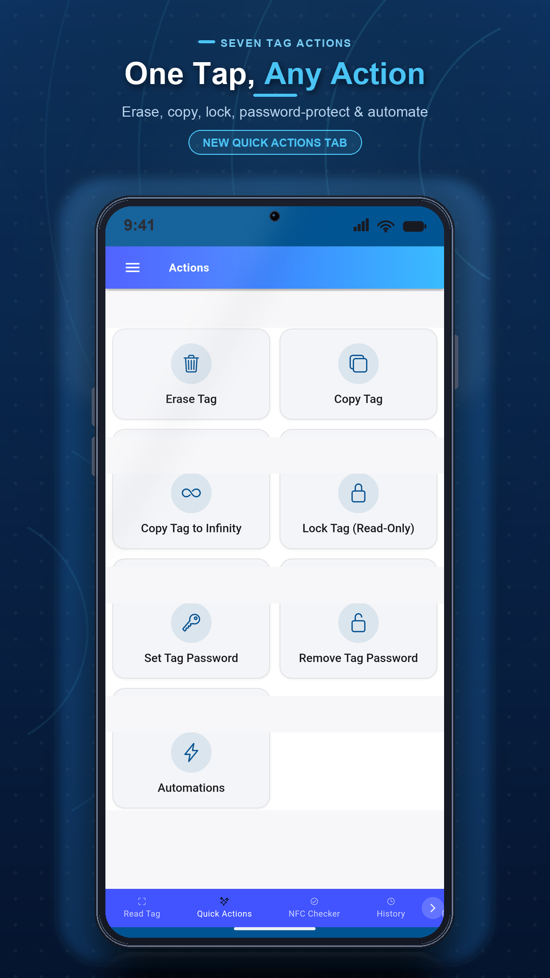 اسکرین شات 2 برنامه NFC Reader & Writer: Tag Scan
