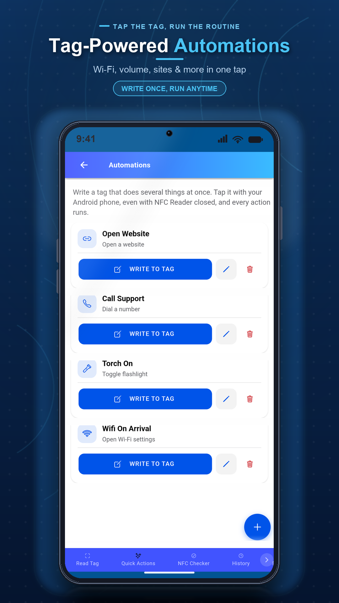 اسکرین شات 3 برنامه NFC Reader & Writer: Tag Scan