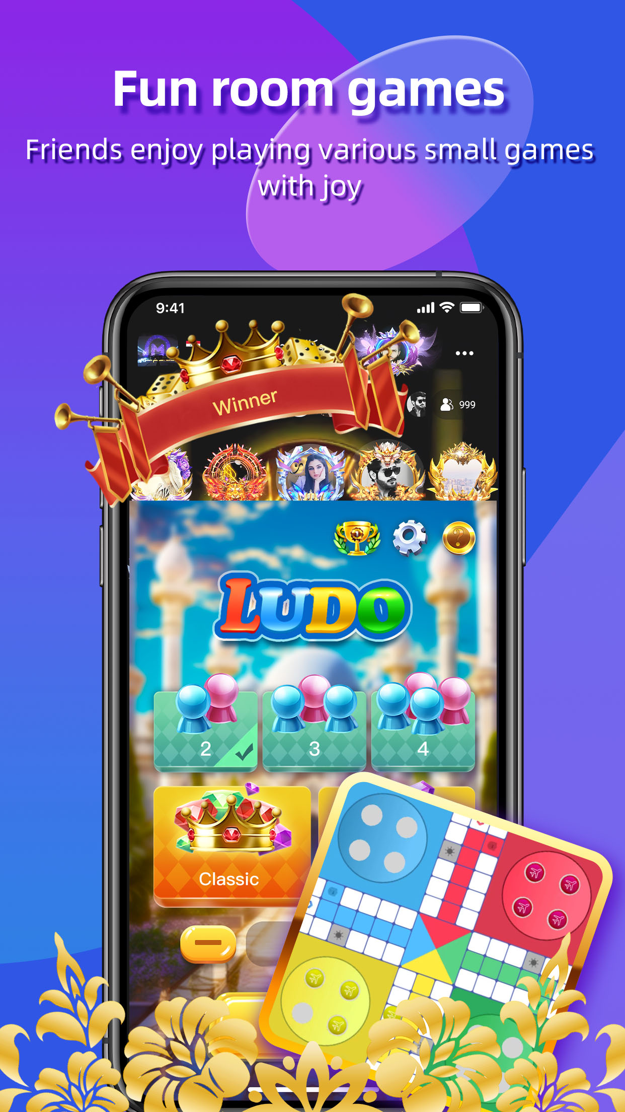 اسکرین شات 4 برنامه Mrhaba: Voice Chat Rooms