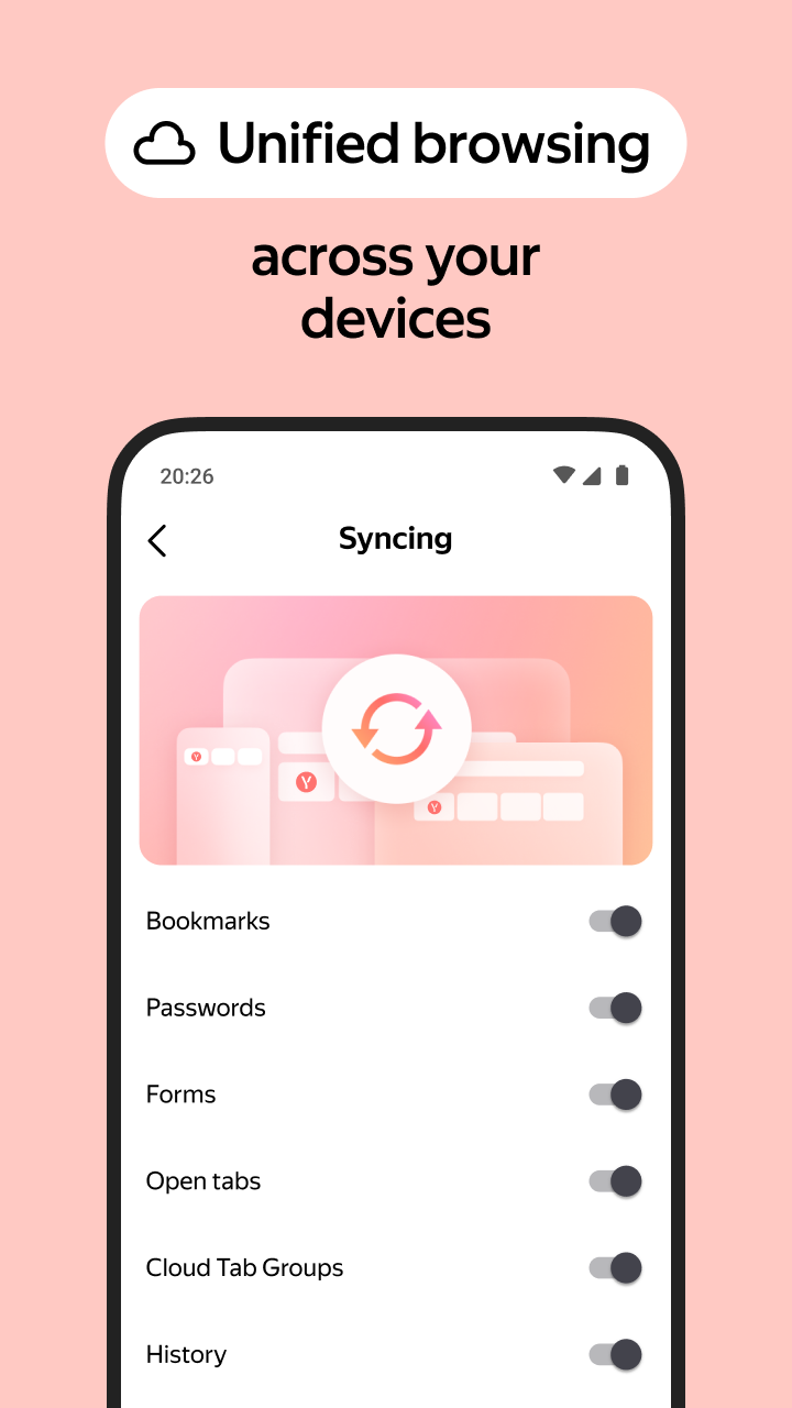 اسکرین شات 6 برنامه Yandex Browser with Alice AI