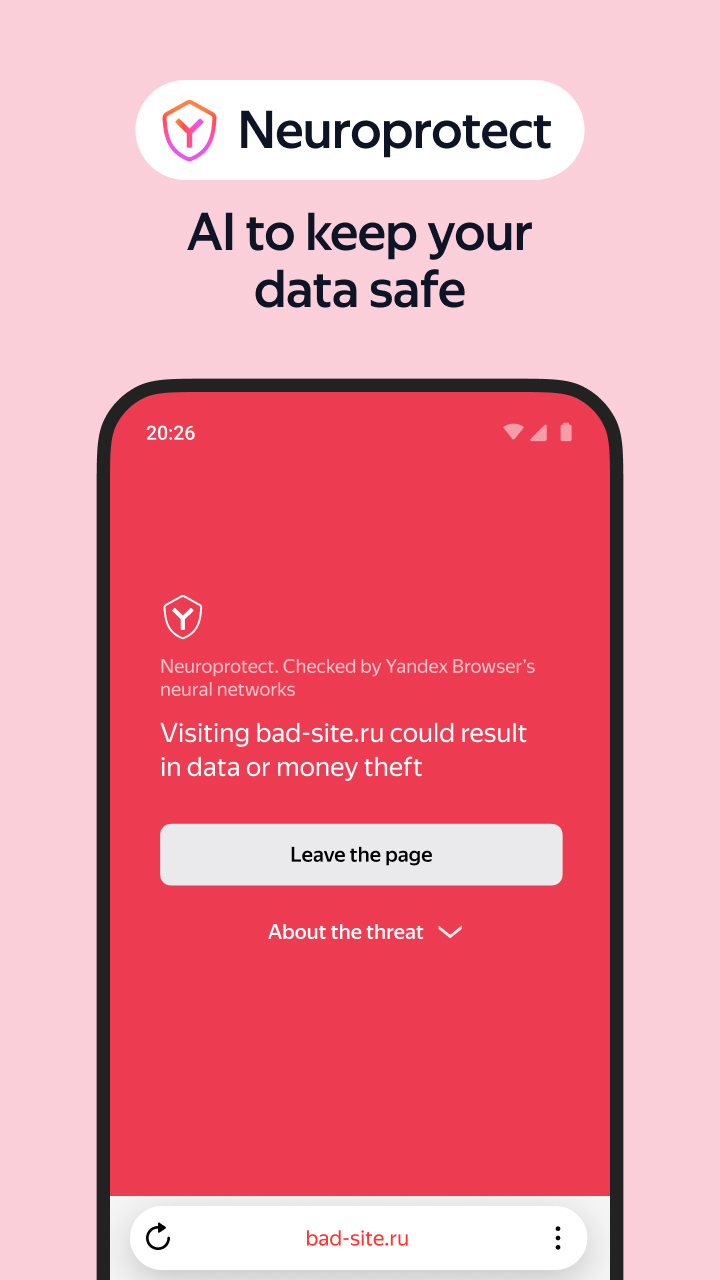 اسکرین شات 3 برنامه Yandex Browser with Alice AI