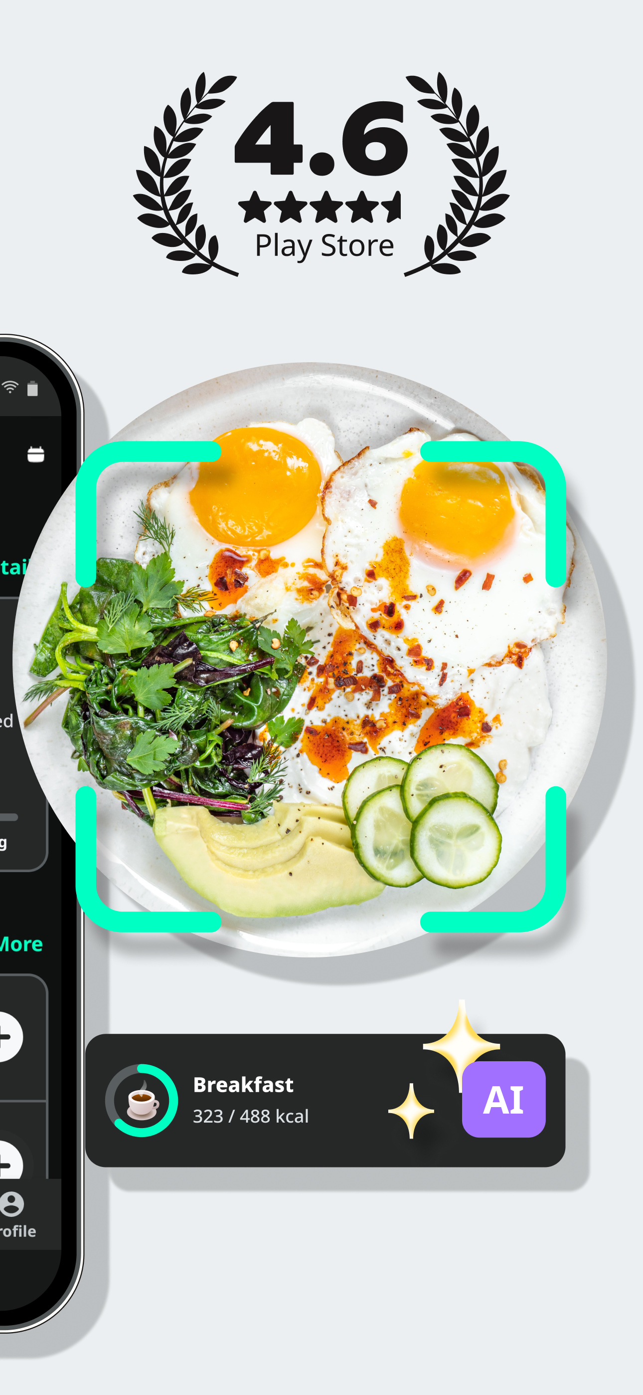 اسکرین شات 2 برنامه Yazio: AI Calorie Counter