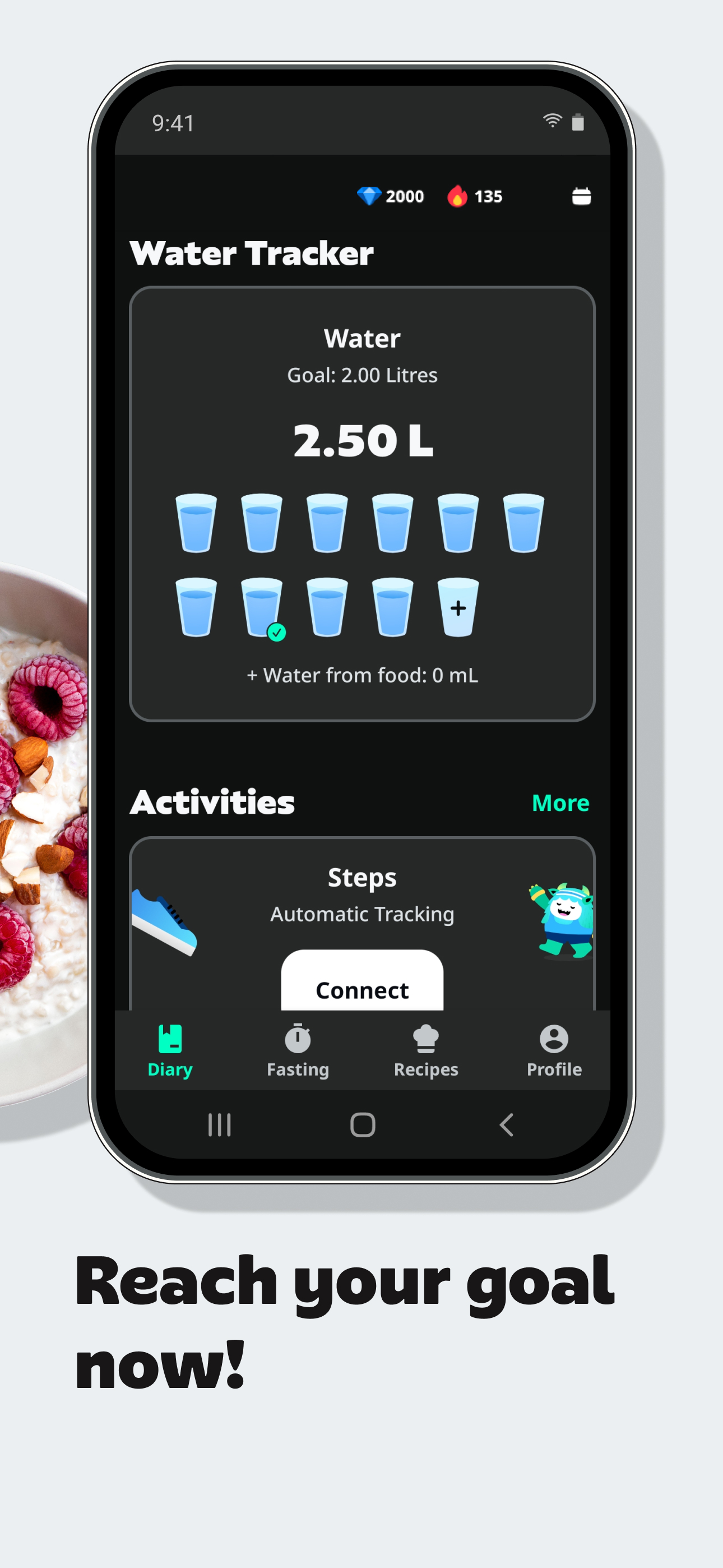 اسکرین شات 5 برنامه Yazio: AI Calorie Counter