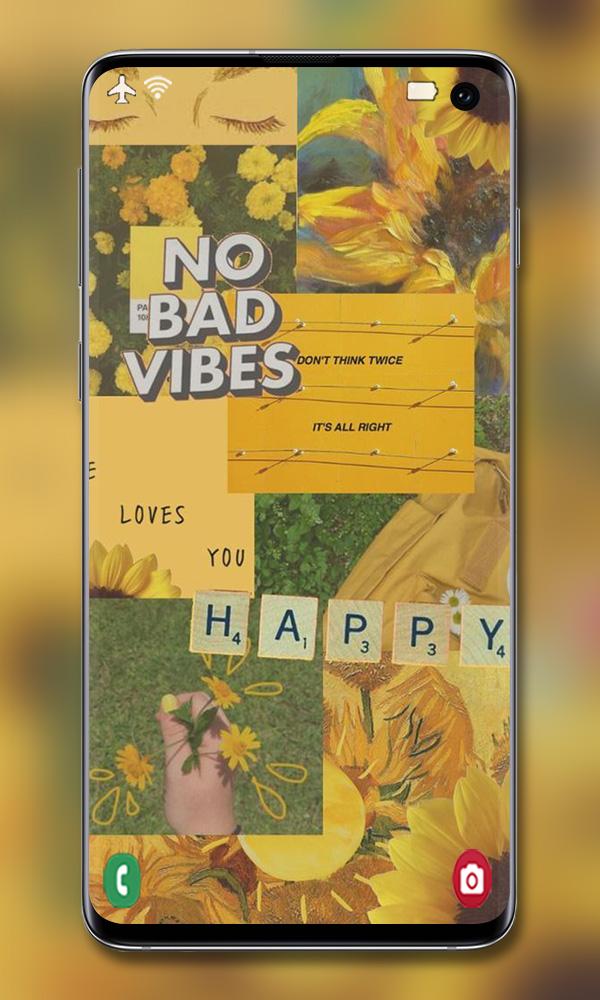 اسکرین شات 4 برنامه Yellow Wallpaper