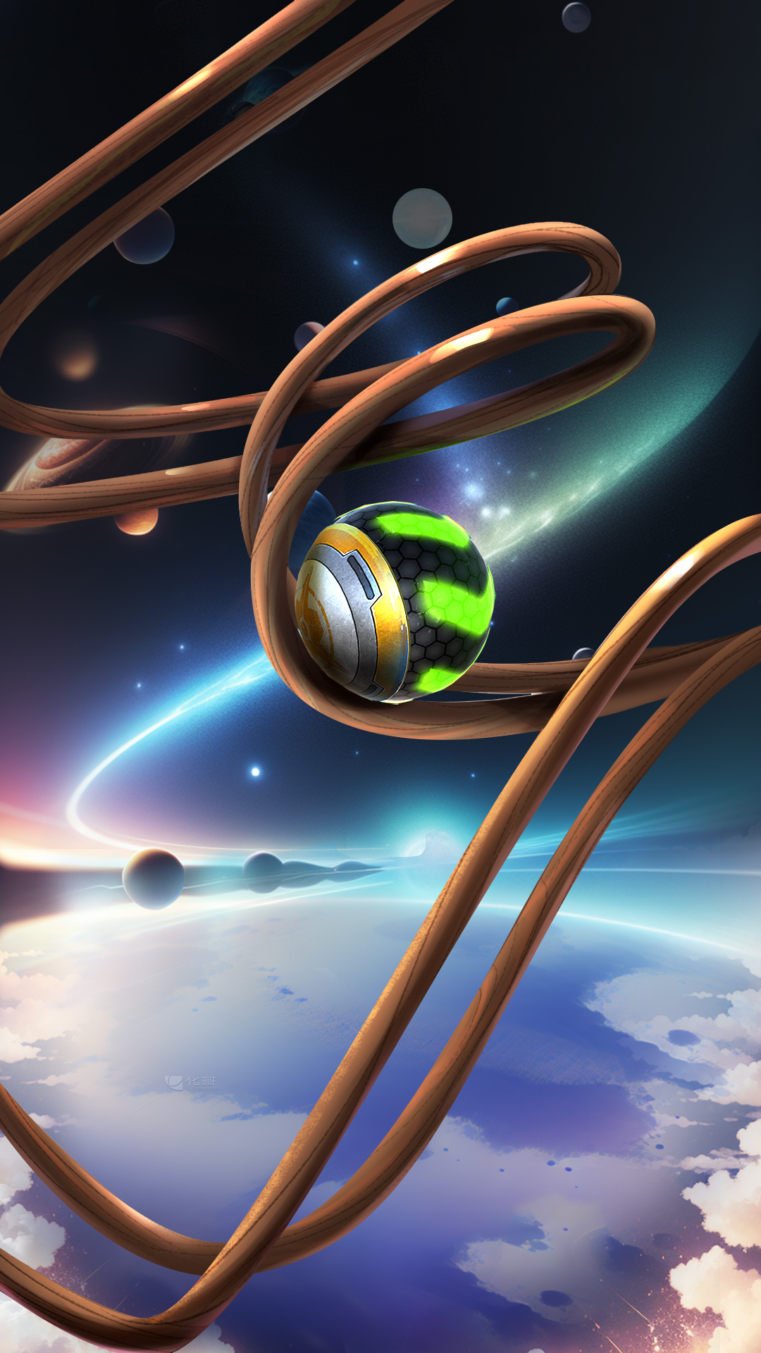 اسکرین شات 5 بازی Space Rolling Balls Race