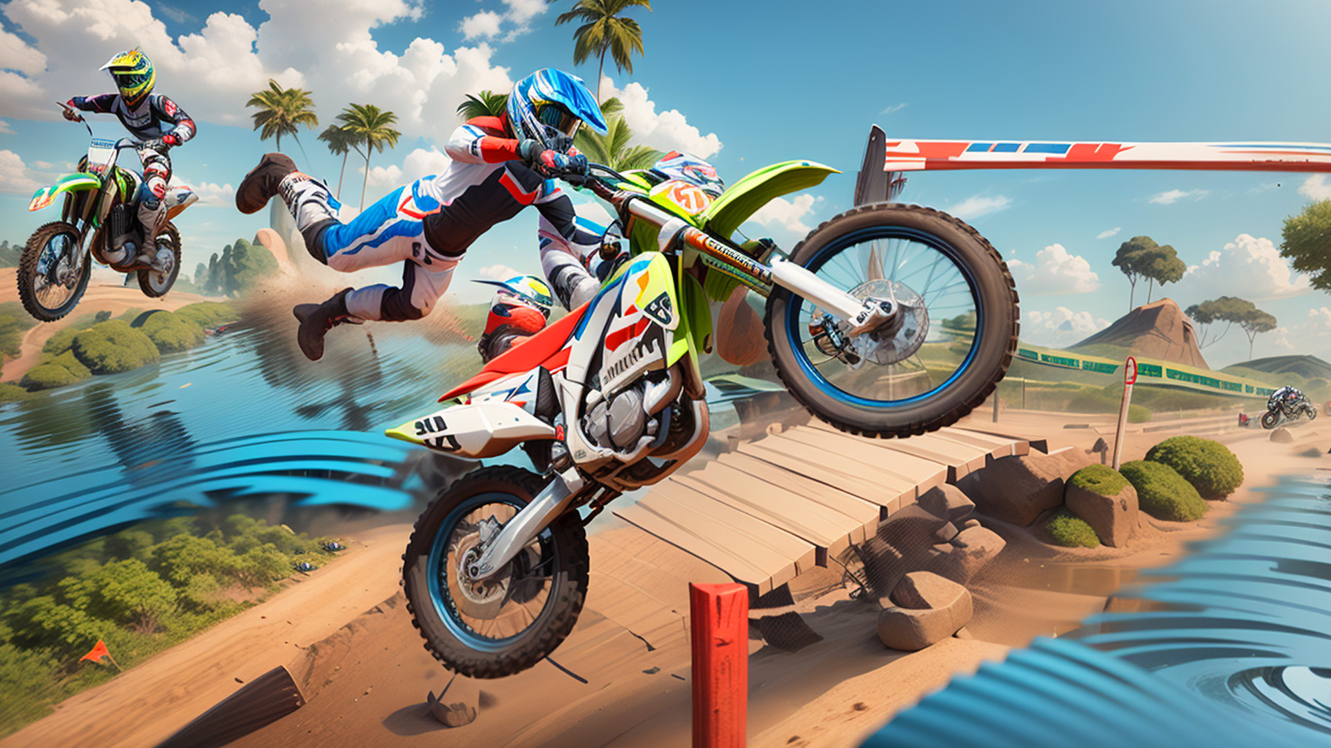 اسکرین شات 2 بازی Motocross Bike Racing Game