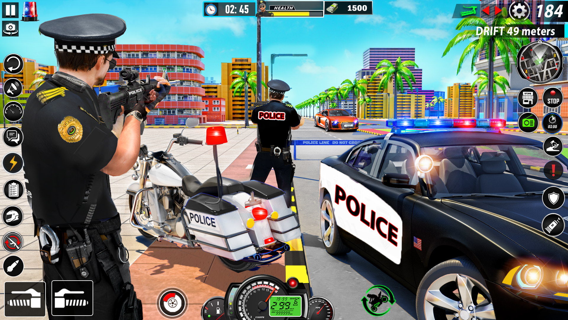 اسکرین شات 3 برنامه Police Moto Bike Chase Crime