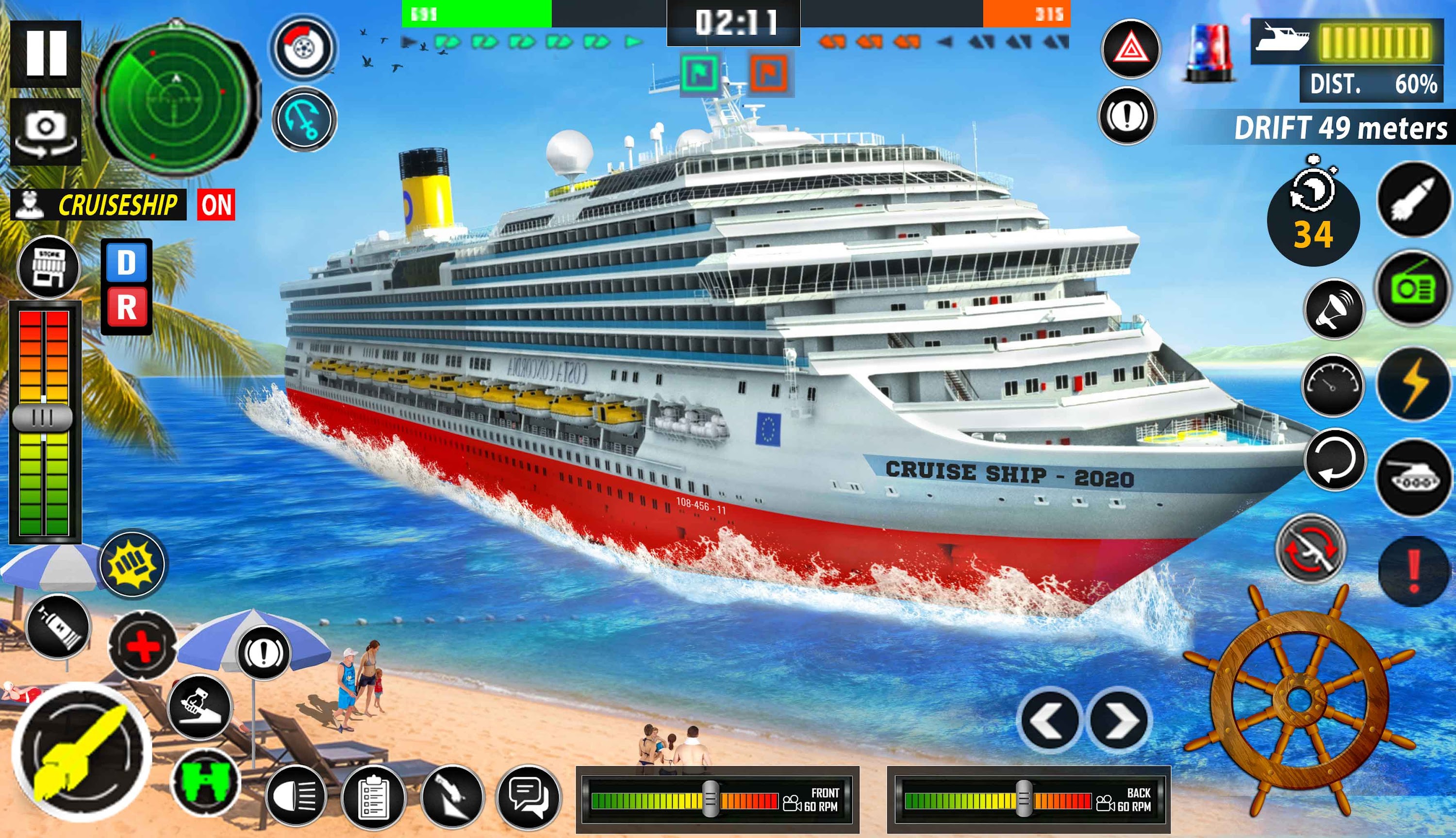 اسکرین شات 1 برنامه Cruise Ship Driving Simulator