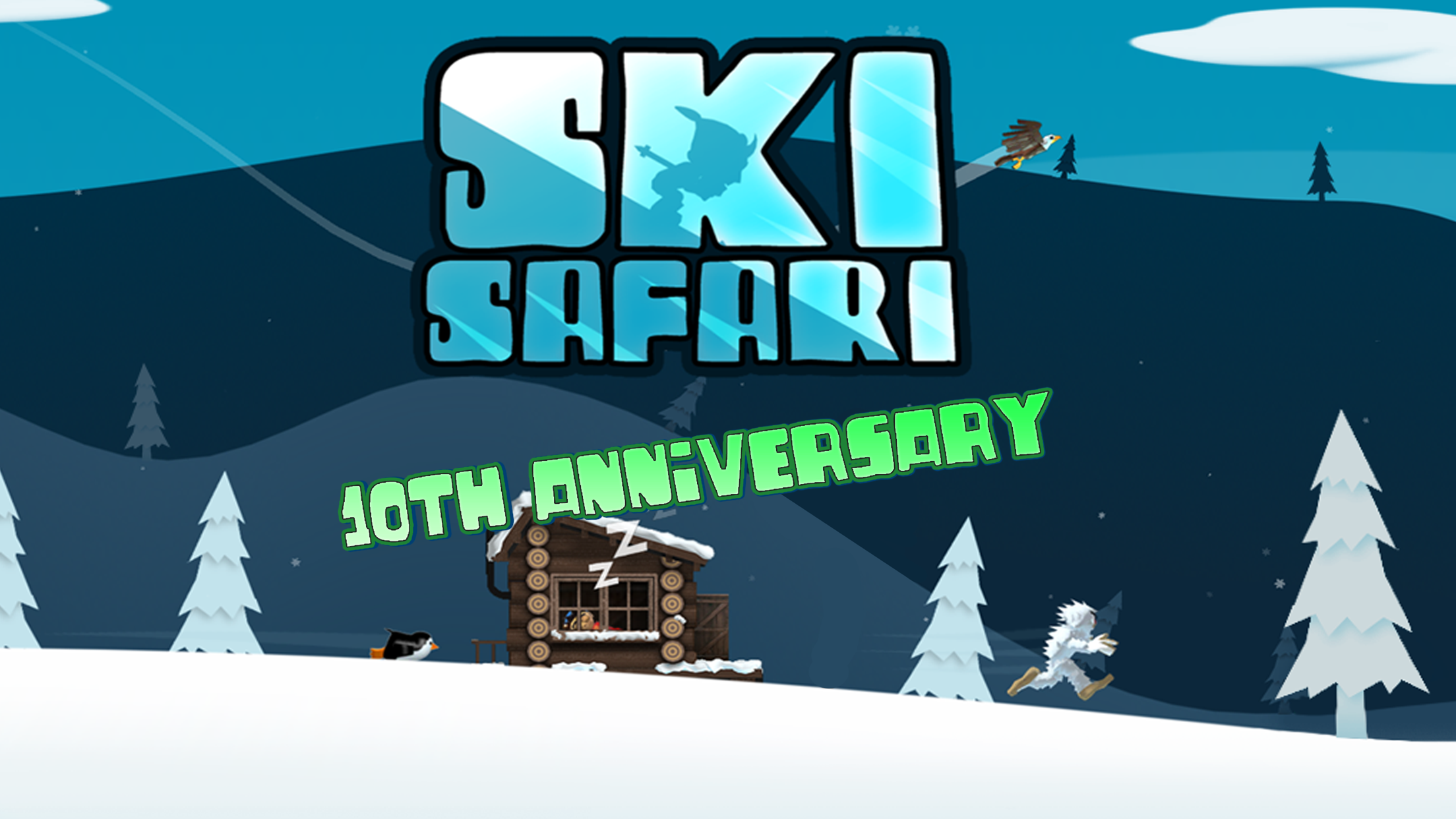 اسکرین شات 1 بازی Ski Safari - 10th Anniversary