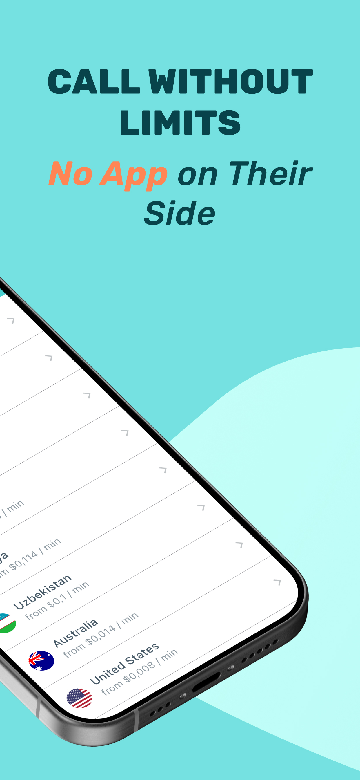 اسکرین شات 2 برنامه Yolla: International Calling