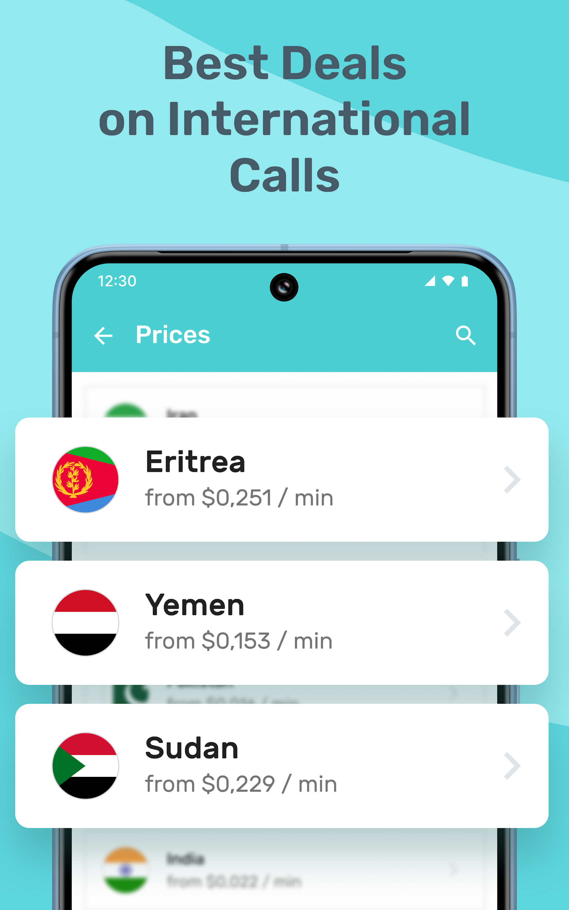 اسکرین شات 1 برنامه Yolla: International Calling