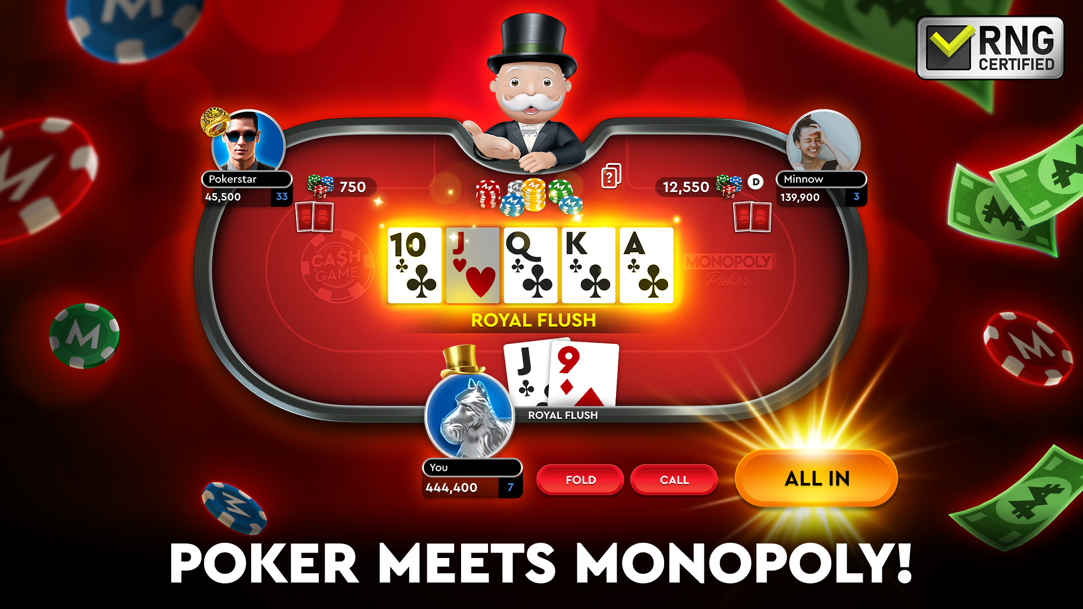 اسکرین شات 1 بازی MONOPOLY Poker - Texas Holdem