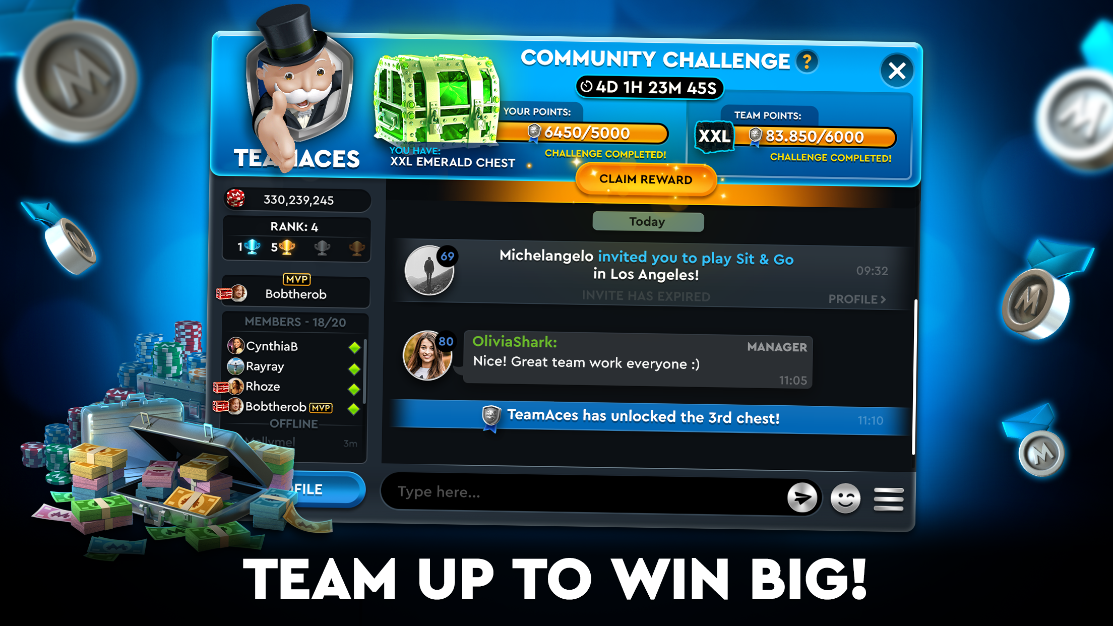 اسکرین شات 5 بازی MONOPOLY Poker - Texas Holdem