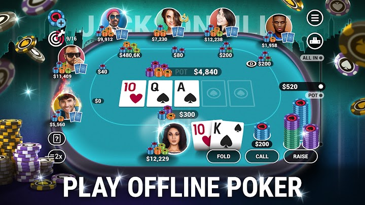 اسکرین شات 1 بازی Poker World - Offline Texas Holdem
