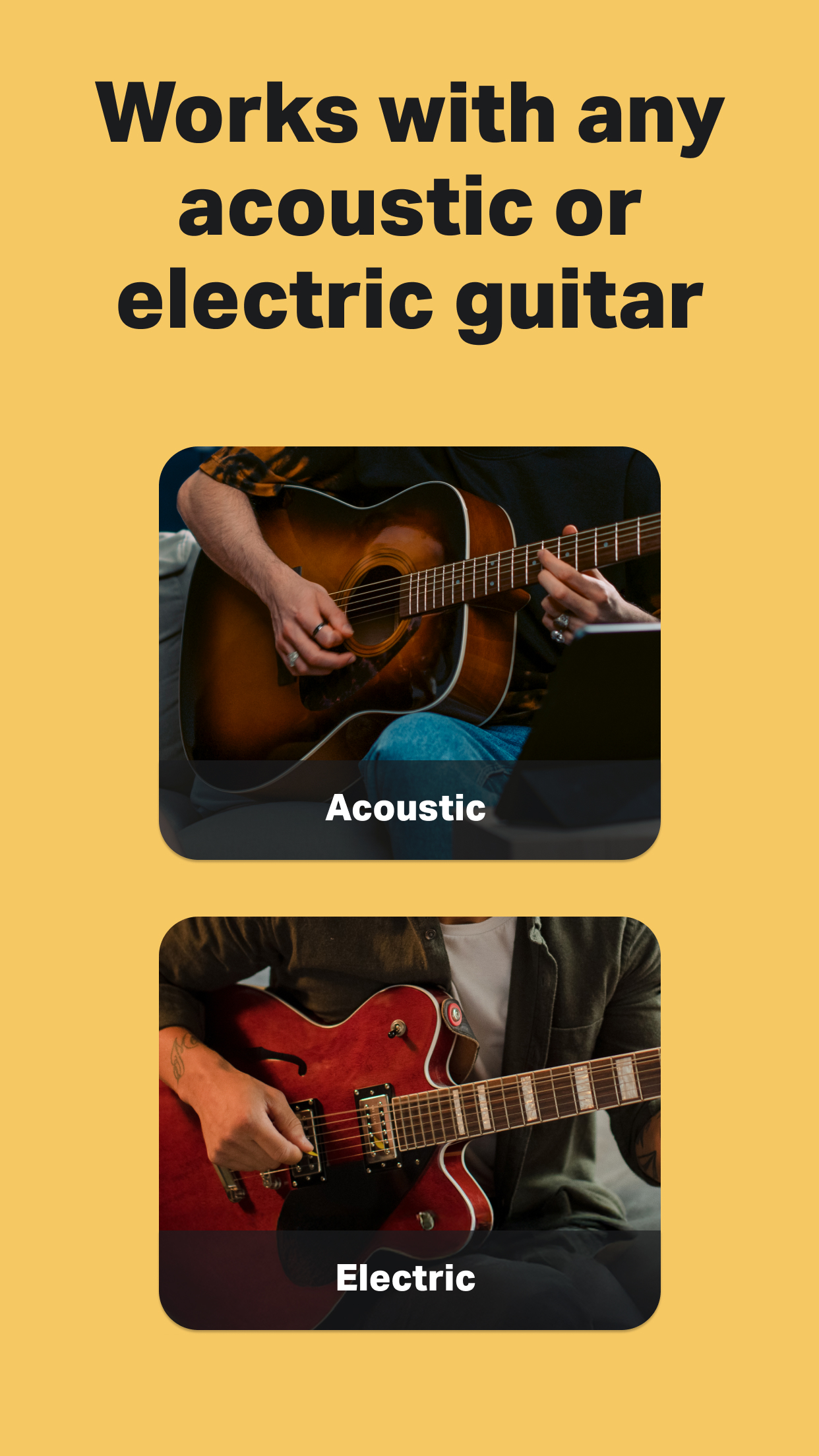 اسکرین شات 8 برنامه Yousician: Learn & Play Guitar