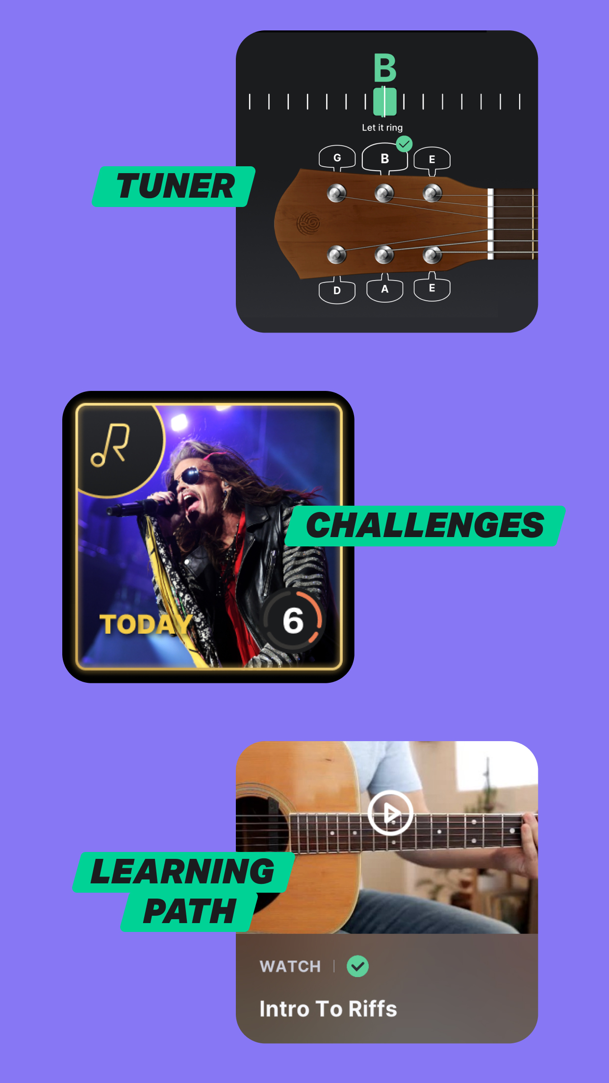اسکرین شات 5 برنامه Yousician: Learn & Play Guitar