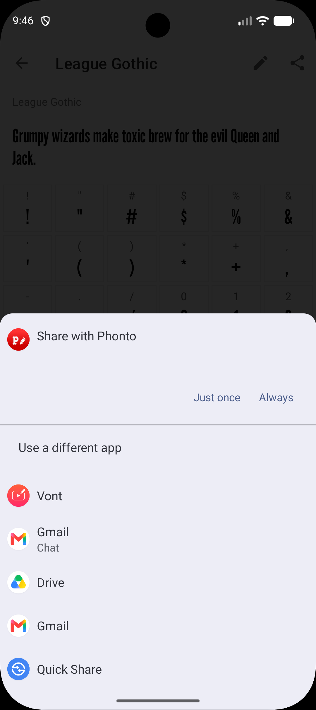 اسکرین شات 4 برنامه Fontasy - Google Fonts Browser