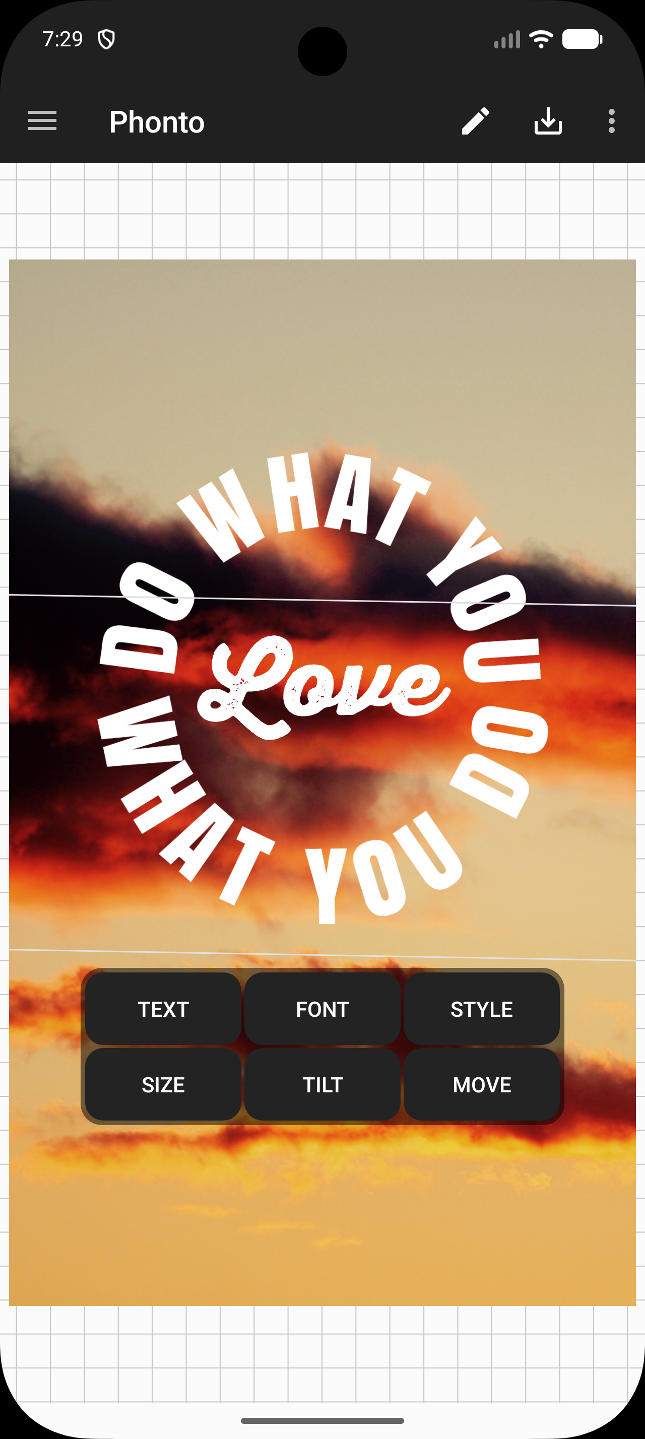 اسکرین شات 2 برنامه Phonto - Text on Photos