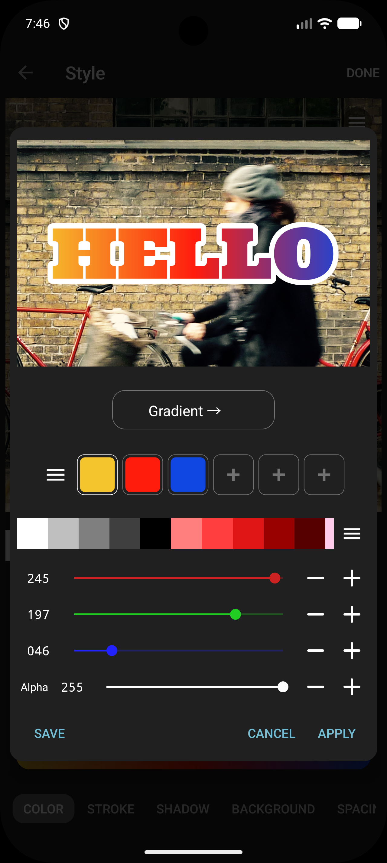 اسکرین شات 7 برنامه Phonto - Text on Photos