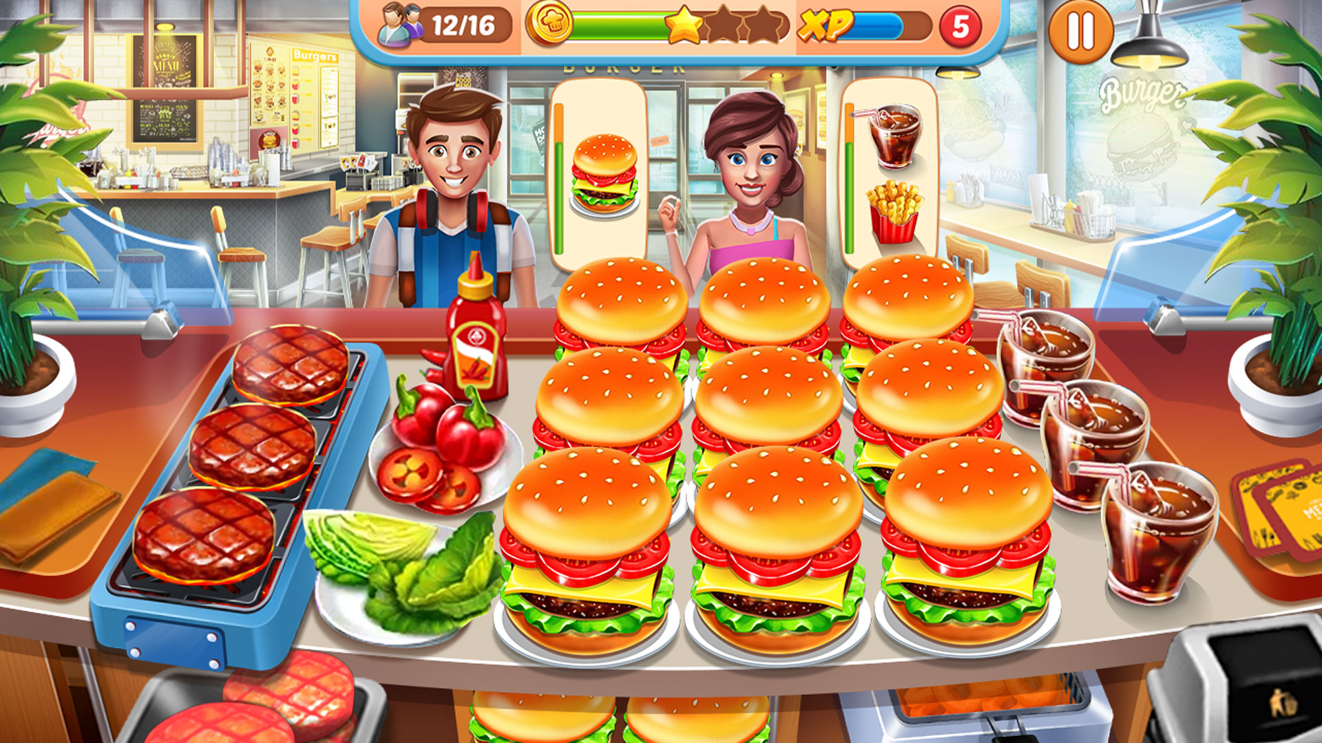 اسکرین شات 1 برنامه Chef Restaurant : Cooking Game