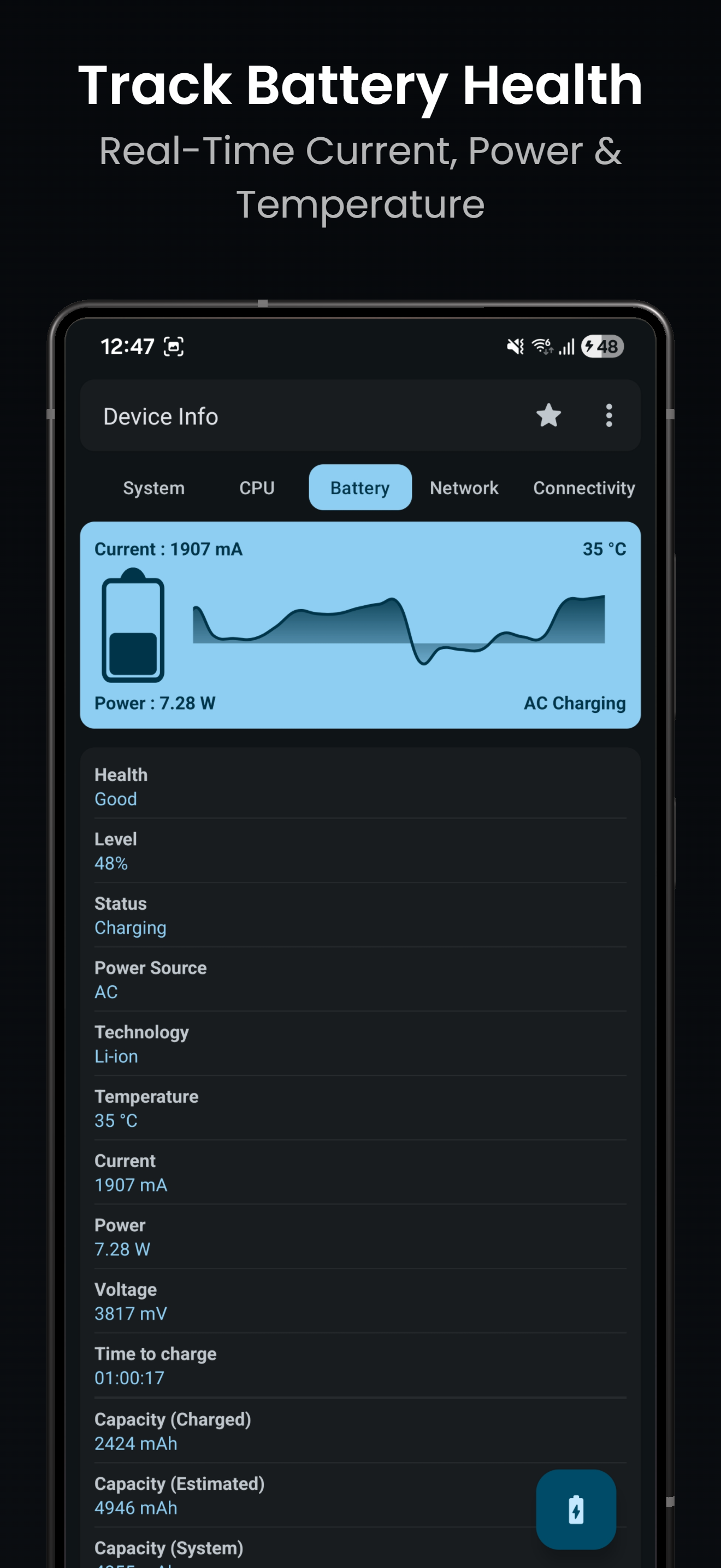 اسکرین شات 2 برنامه Device Info: System & CPU Info