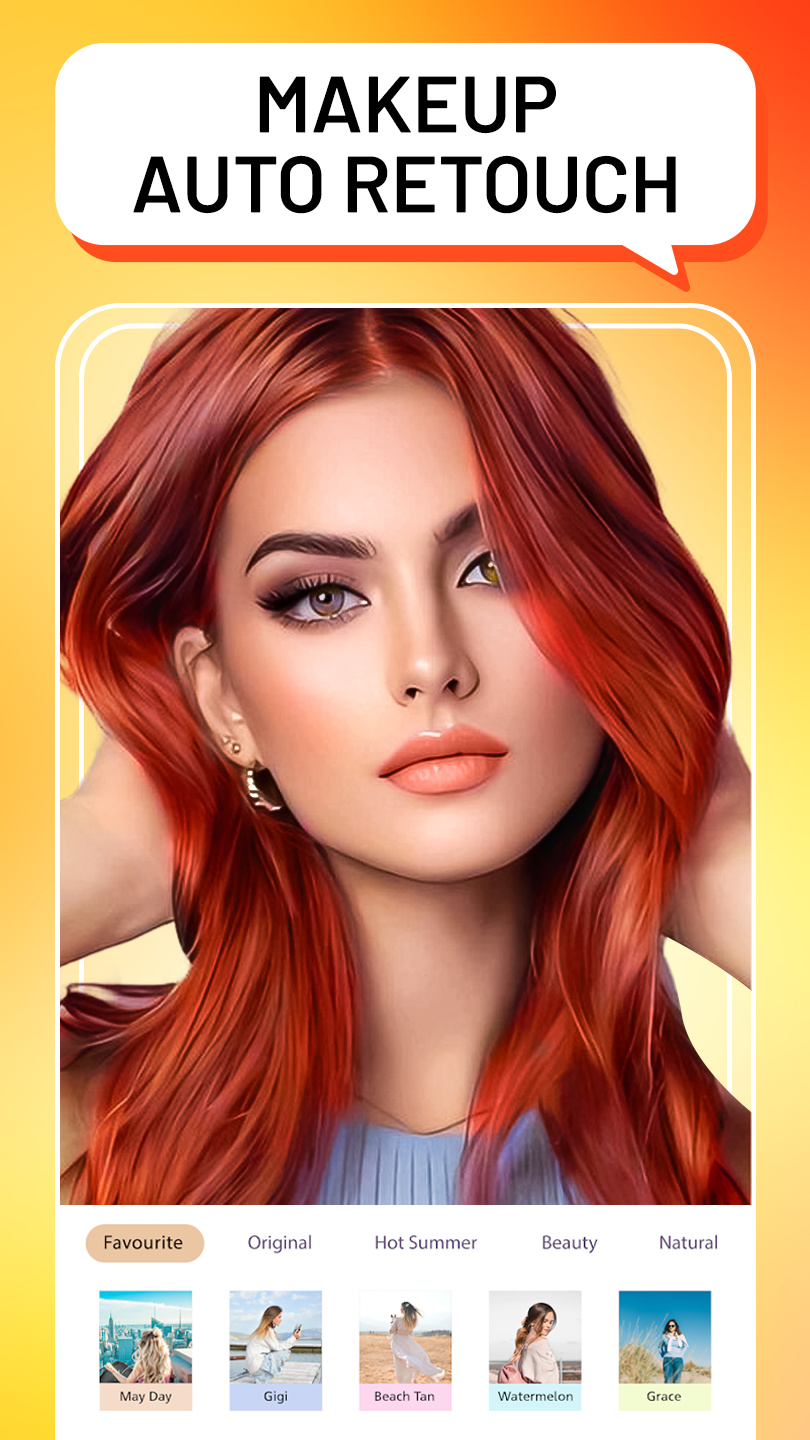 اسکرین شات 1 برنامه YuFace: Makeup Cam, Face App